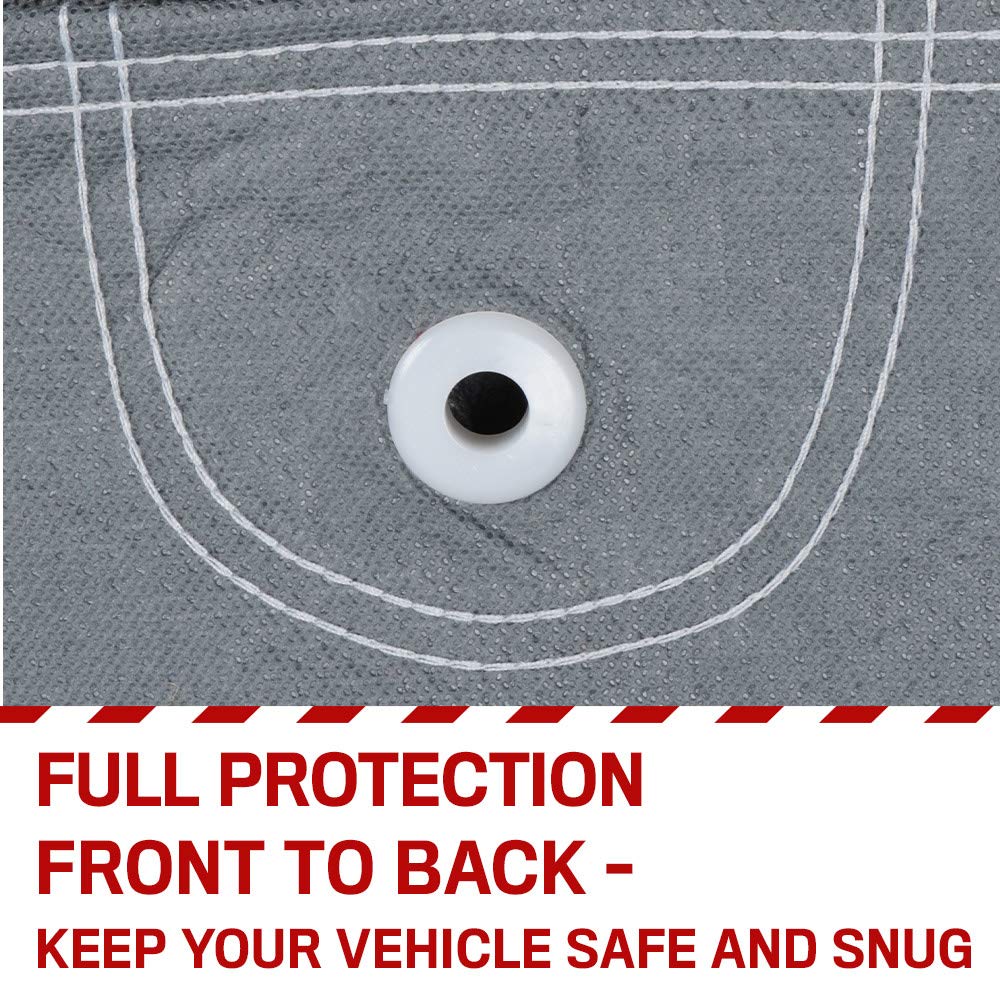 Motor Trend 4-Layer 4-Season Waterproof Car Cover All Weather Water-proof Outdoor UV Protection for Heavy Duty Use Full Cover fo