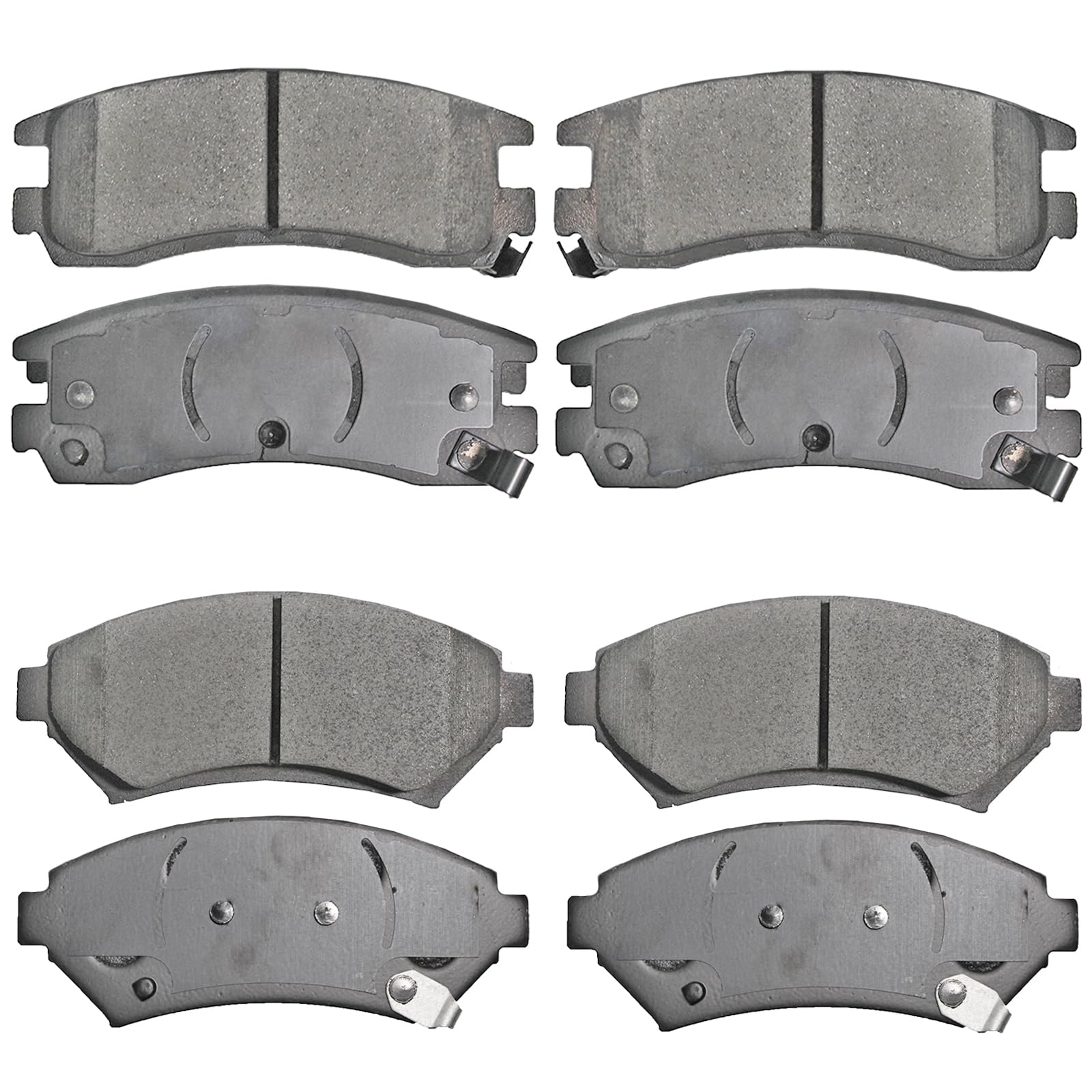 EXPPOWER Front Rear Ceramic Disc Brakes Pads Set Vehicle Replacement Part for Buick Century,Regal,for Chevy Impala,Monte Carlo,V