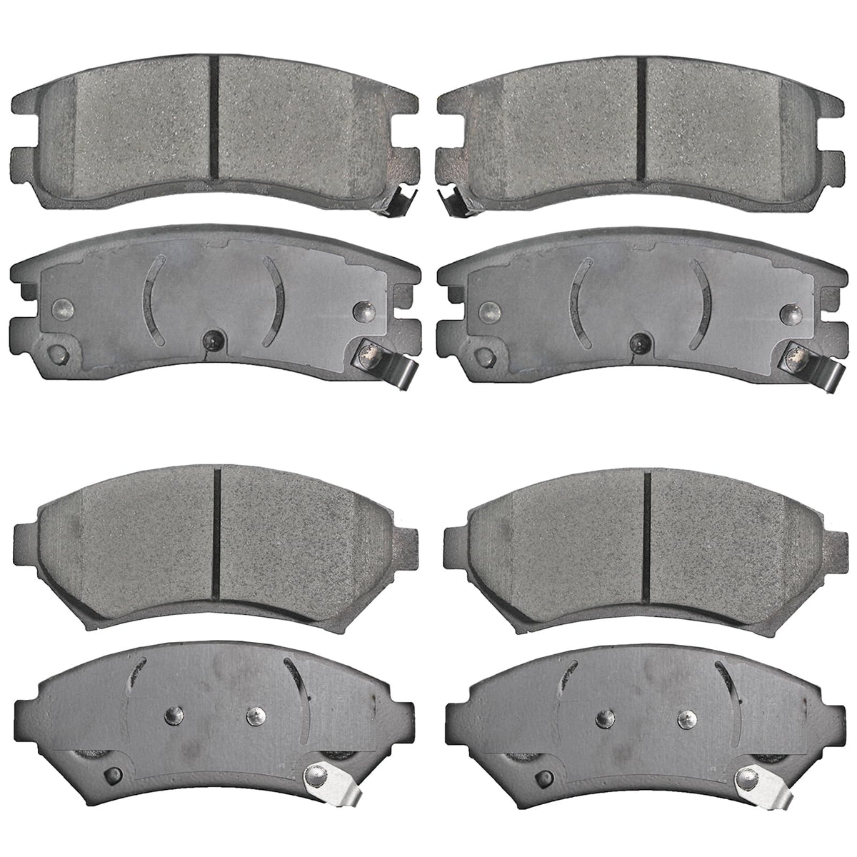 EXPPOWER Front Rear Ceramic Disc Brakes Pads Set Vehicle Replacement Part for Buick Century,Regal,for Chevy Impala,Monte Carlo,V