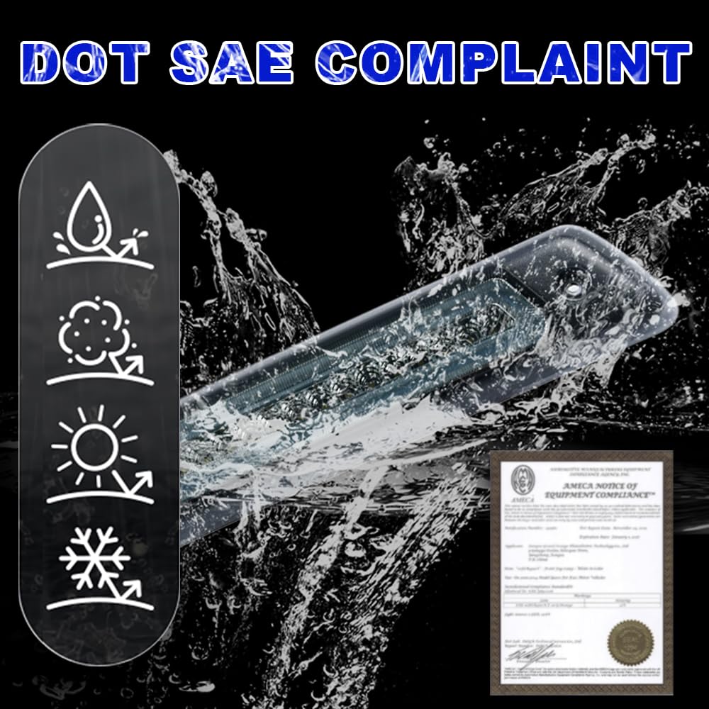 Pit66 Led 3Rd Brake Light, Compatible With 09-14 Ford F150 Rear High Mount Stop Parking Lights Assembly Third Brake Cargo Lamps