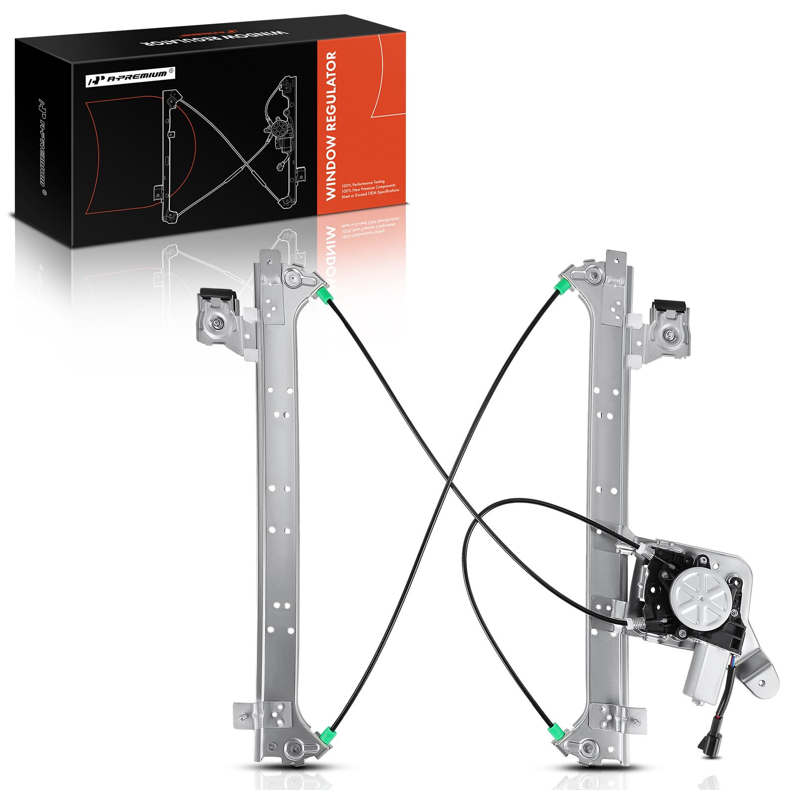 A-Premium Power Window Regulator With Motor Replacement For Chevrolet Silverado 1500 3500 2001-2006 Gmc Sierra 1500 2500 Hd 3500