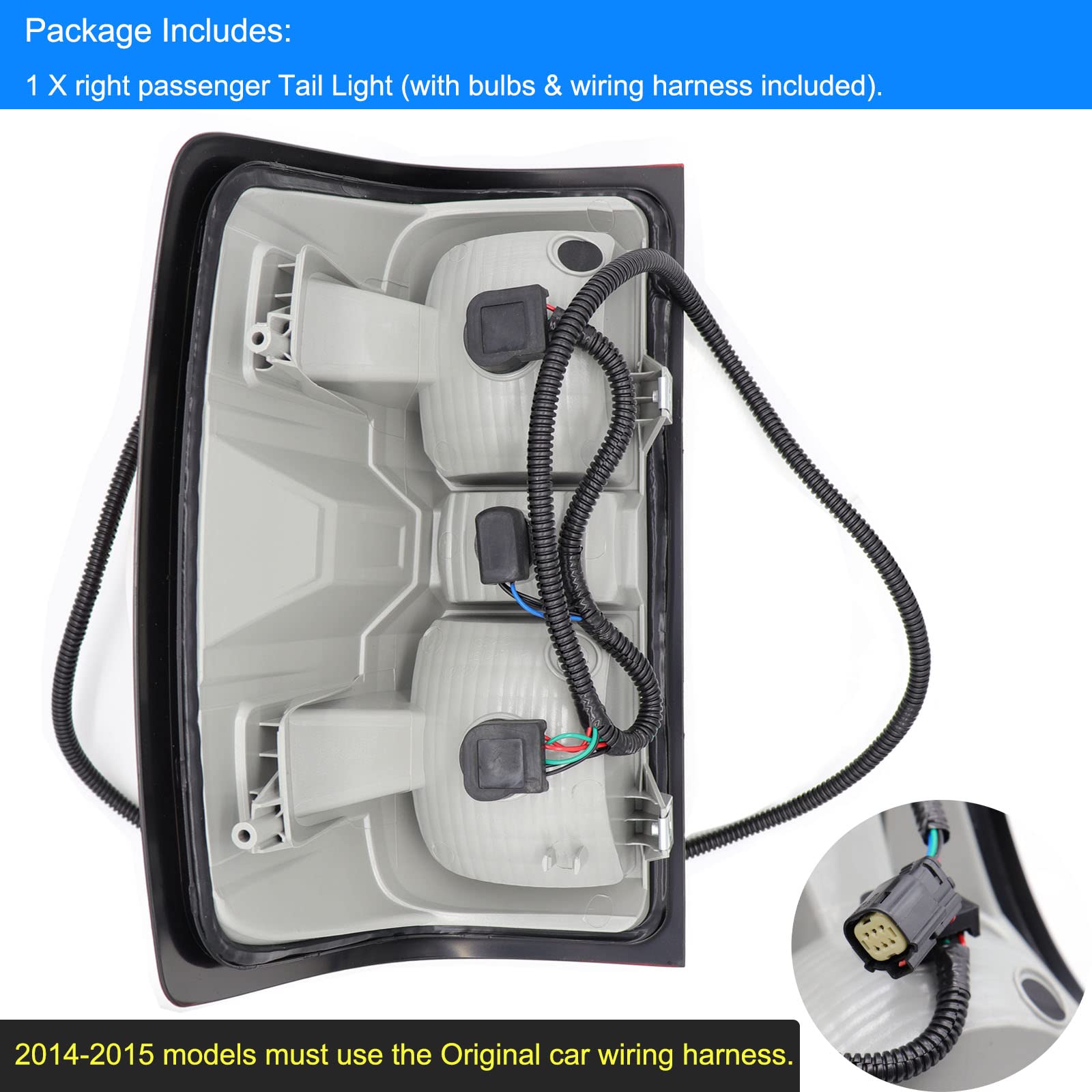 Mocw Factory Style Tail Light Compatible With 2016-2018 Chevrolet Silverado 1500 2500 Hd 3500Hd, Gmc Sierra 3500 Hd Taillight Br