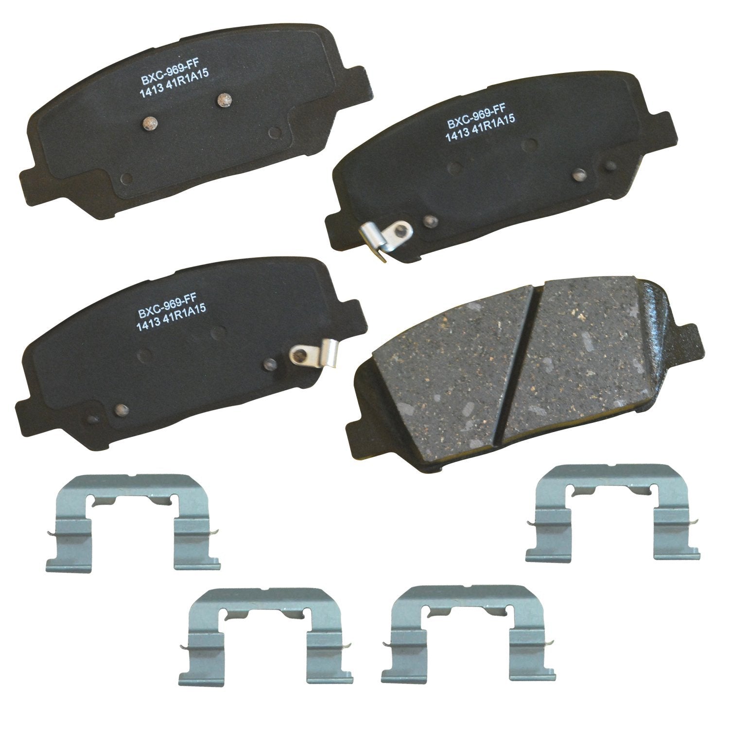 Bendix Premium Sbc1413 Ceramic Front Brake Pads For Hyundai Genesis Coupe 2016-2010, Veloster 2016, Kia Optima 2015-2011