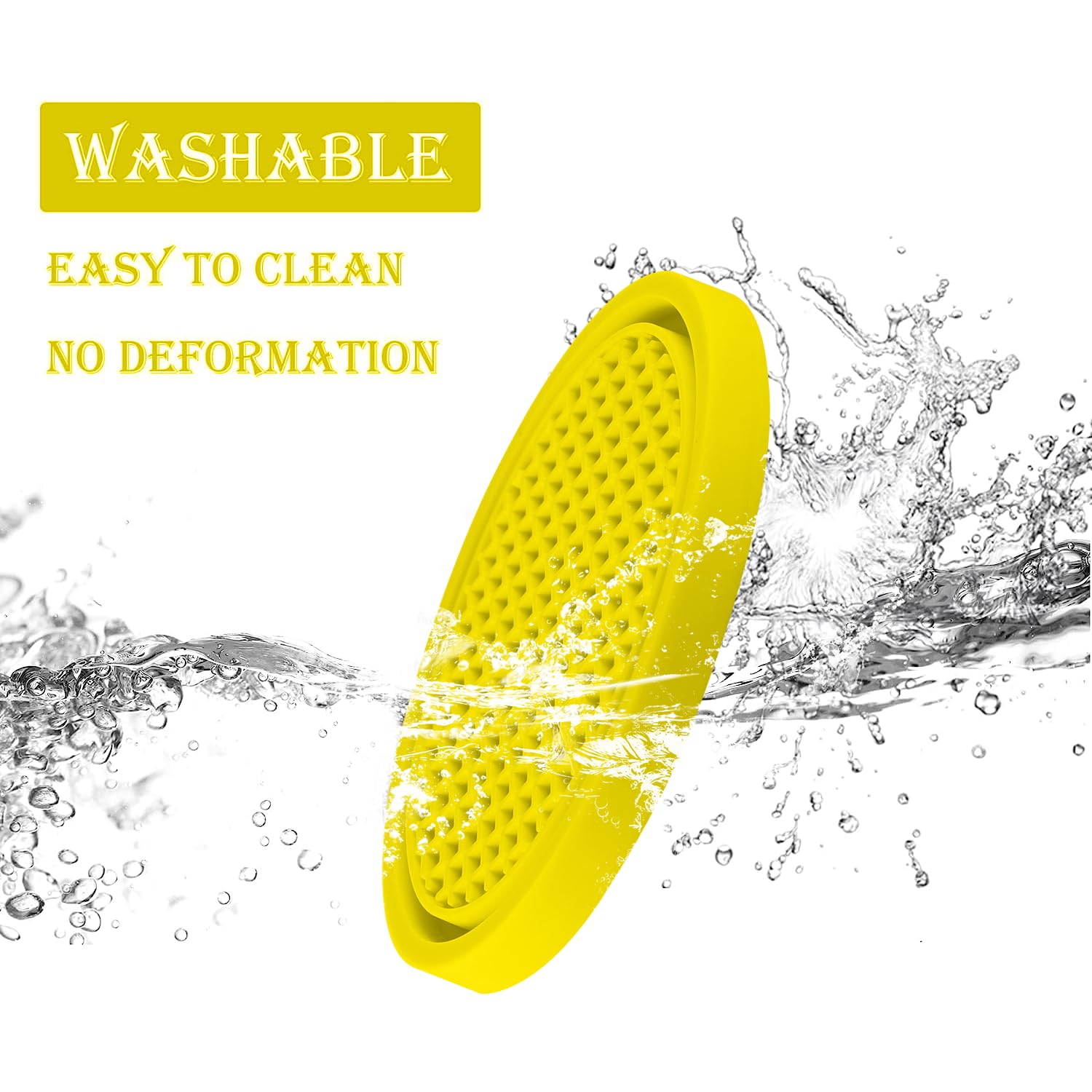 Singaro Car Cup Coaster, 4Pcs Universal Non-Slip Cup Holders Embedded In Ornaments Coaster, Car Interior Accessories, Yellow