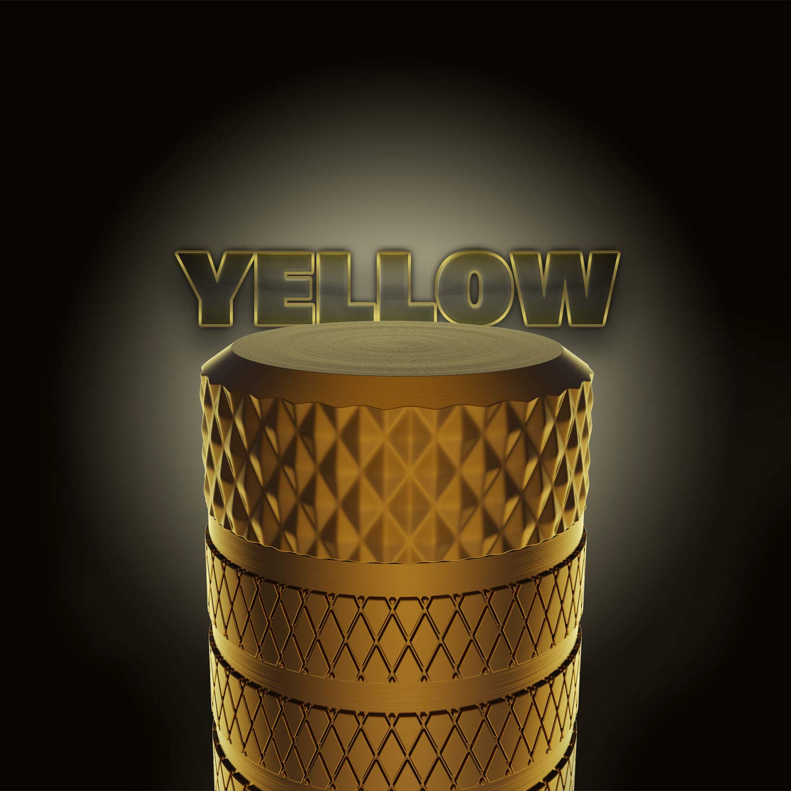 Ckauto Tire Valve Stem Caps, Golden Yellow, 4 Pcs/Pack, Anodized Aluminum Tire Valve Cap Set, Corrosion Resistant, Universal Ste