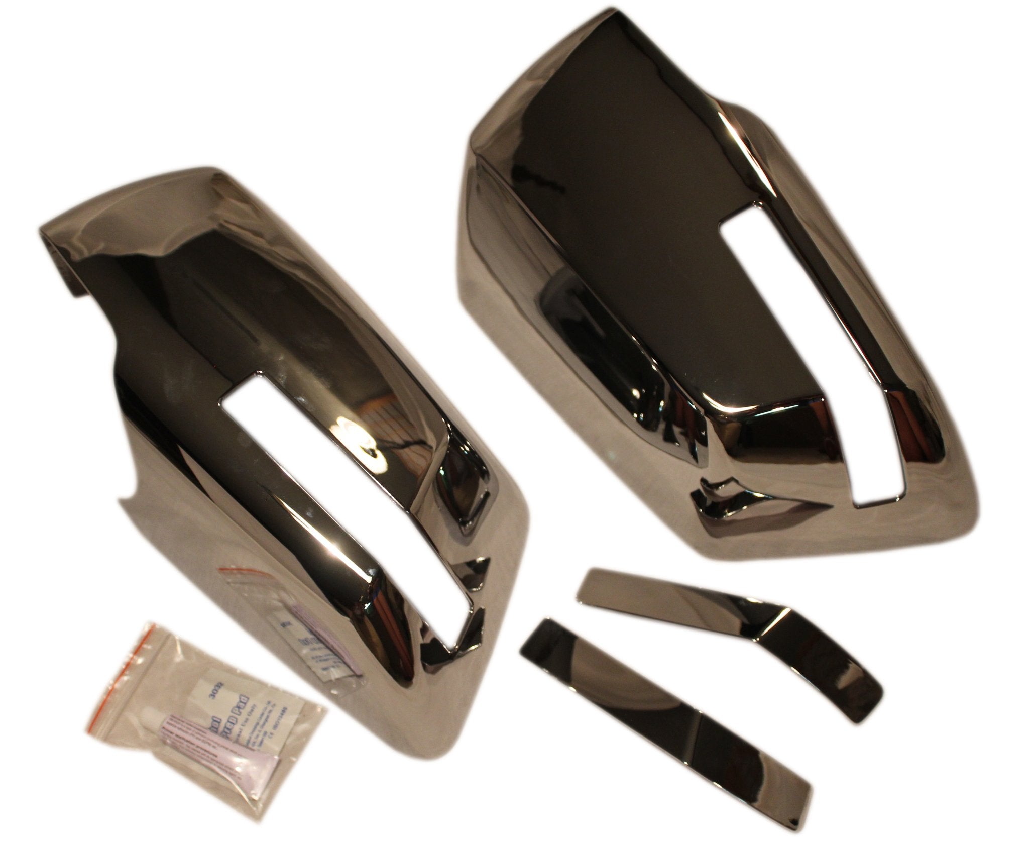 Coast To Coast International New Chrome Side Rear View Full Mirror Covers Trim Set For The Gmc Acadia, Outlook & Chevy Traverse