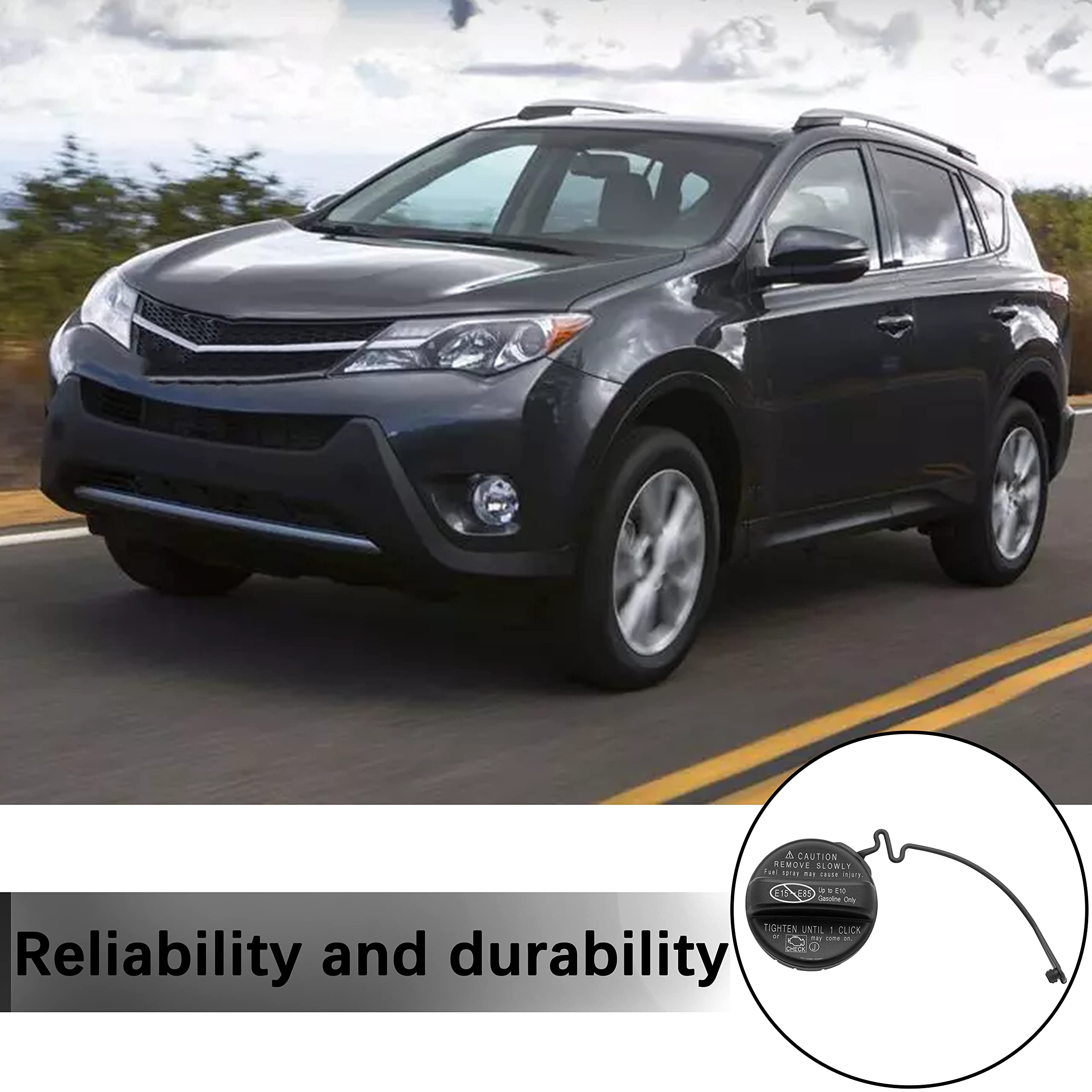 Gas Cap Fuel Cap 77300-06040 For Toyota 4Runner Avalon Camry Corolla Fj Cruiser Highlander Land Cruiser Matrix Sequoia Sienna Tacoma Tundra Venza,Lexus Es350 Gs460 Lx570 Rx350 Sc430,Scion Xd Xb Xa Tc