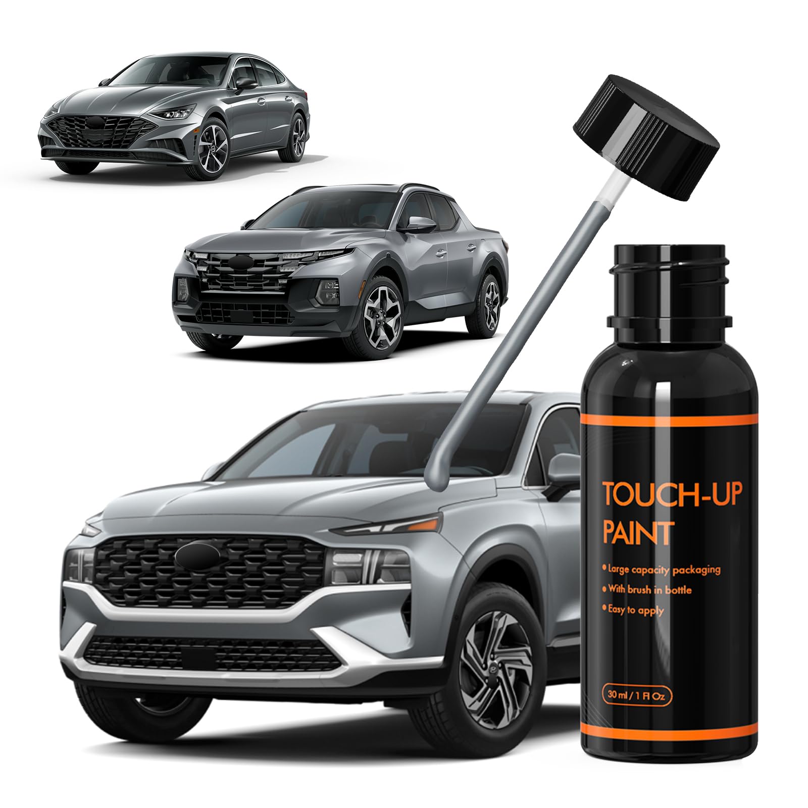 Xtryfun Nt2 Hampton Gray/Hampton Blue Touch Up Paint For Hyundai, Diy Car Paint Scratch Repair Kit, Automotive Paint, Quick & Ea