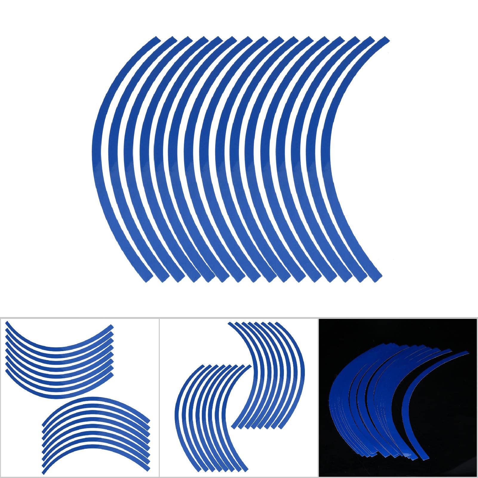 Reflective Wheel Rim Stripe Decal Sticker Universal Wheel Reflective Pinstripe Decal Tape Sticker Car MotorcycleDecoration Film