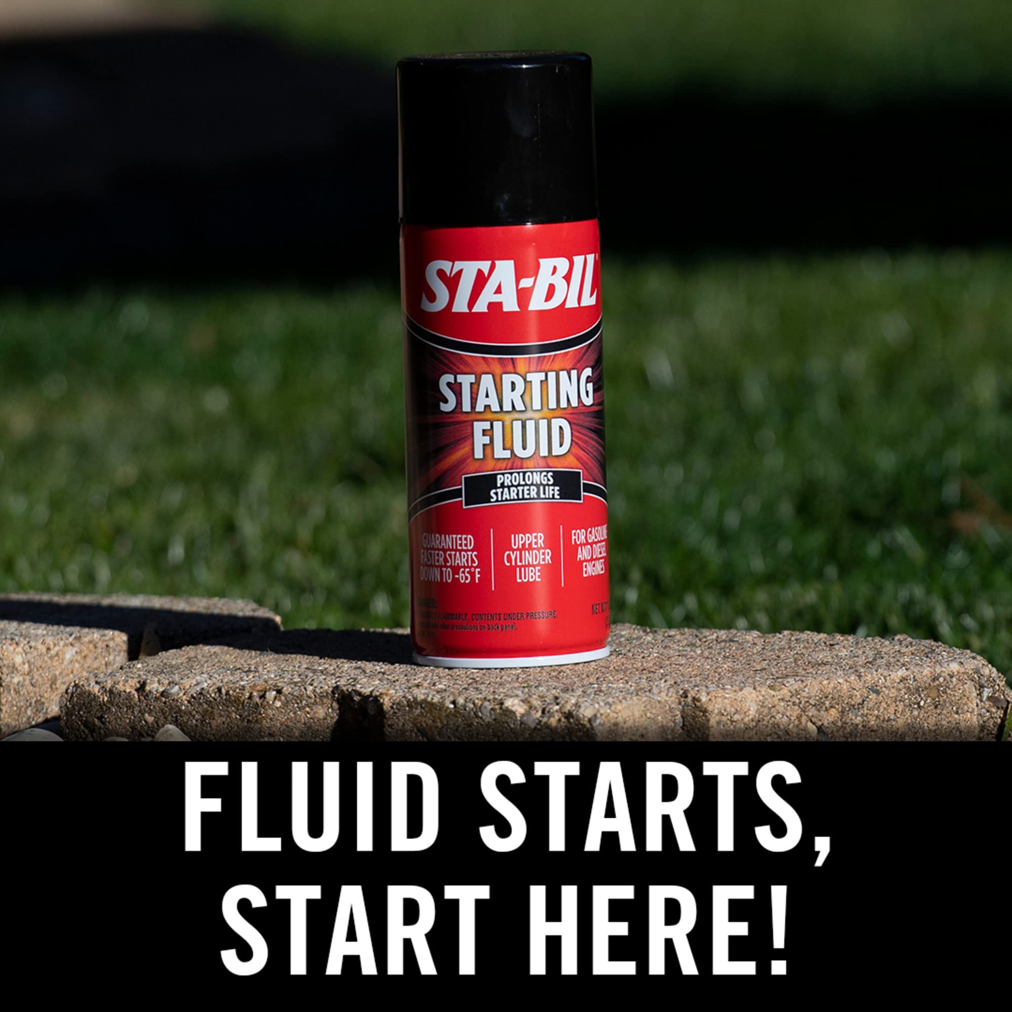 Sta-Bil Starting Fluid - Prolongs Starter Life - Upper Cylinder Lube - For Gasoline And Diesel Engines - Guaranteed Faster Start