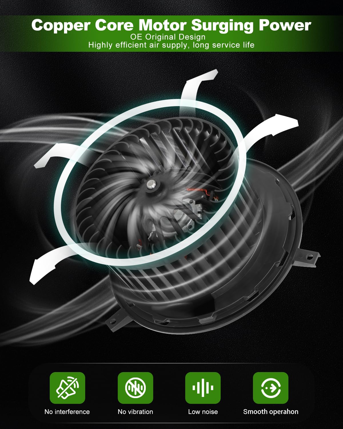 Scitoo Hvac Heater Blower Motor With Fan Cage 68038189Aa For Dodge For Journey L4 2.4L 2009-2019,For Dodge For Journey V6 3.5L 2