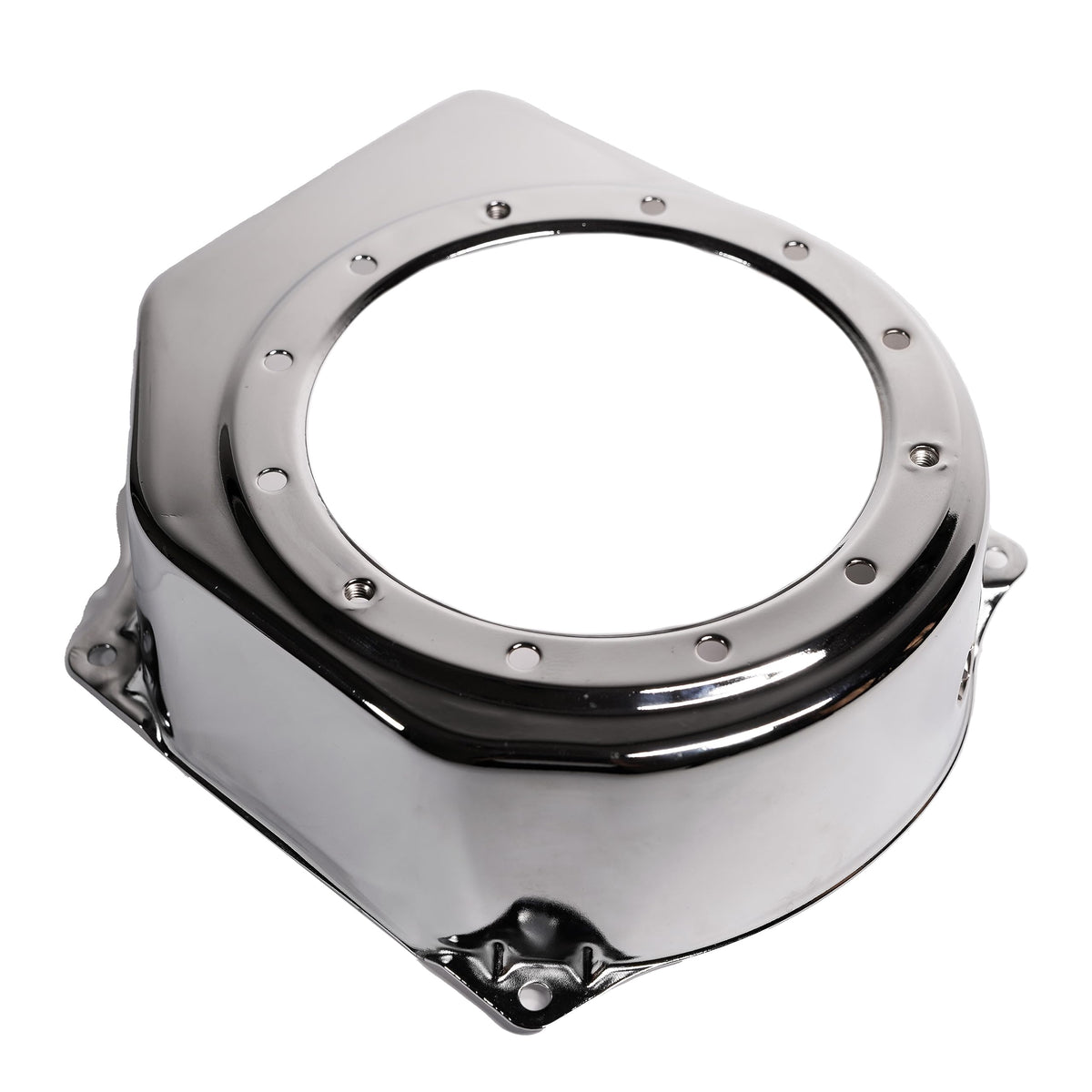 Jmchstore Chrome Recoil Fan Cover Shroud Housing For Predator 212 Hemi Coleman Ct200U Ct100U Bt200X Cc100X Mini Bike, Sk100 Kt196 Go Kart Baja Hisun Tillotson Clone 196Cc Engine Honda Gx160 Gx200