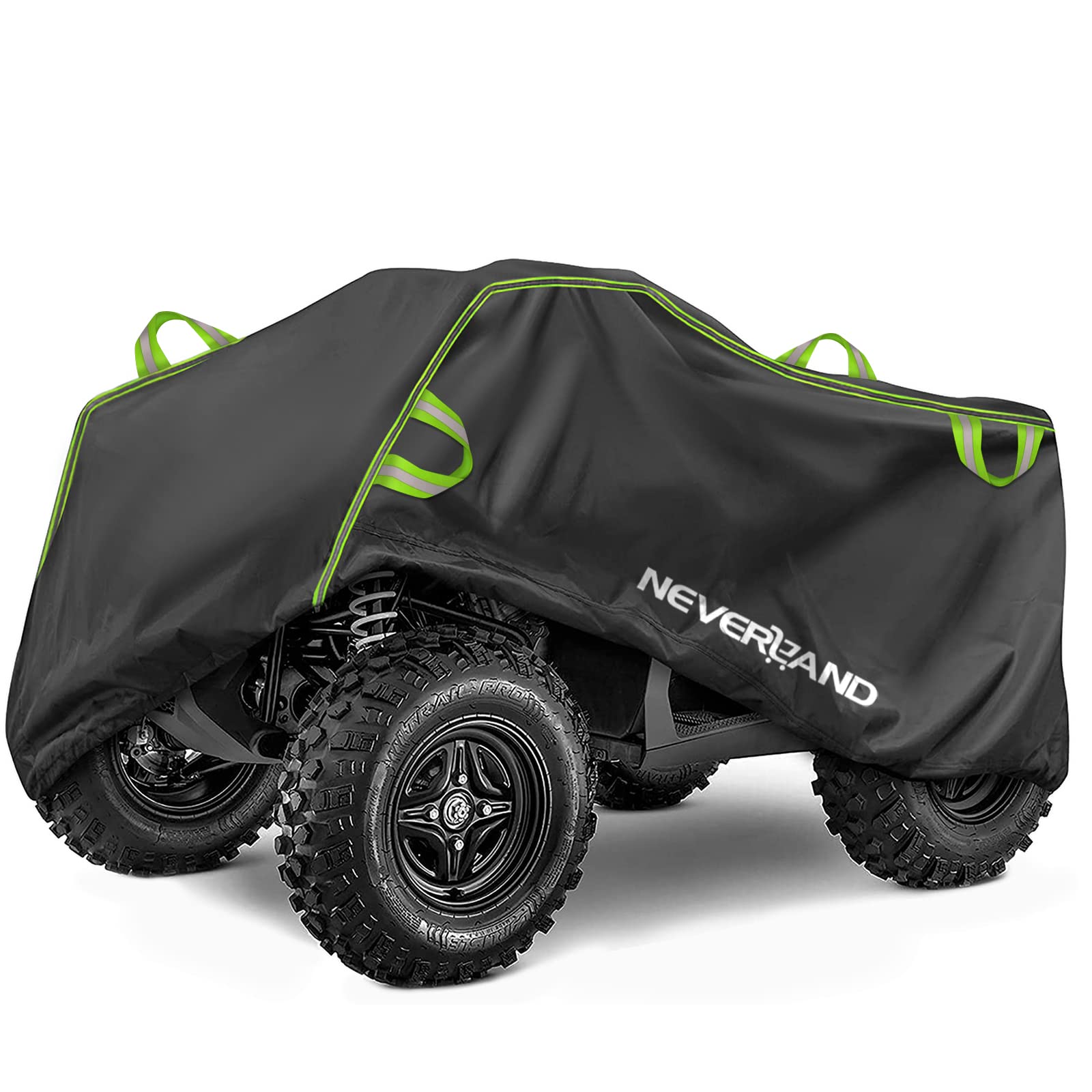 Neverland Atv Cover, Waterproof Heavy Duty 4 Wheeler Cover With Buckle, Dustproof Anti Uv Windproof All Weather Outdoor Storage Quad Cover For Polaris Sportsman Yamaha Honda Kawasaki Coleman Xl