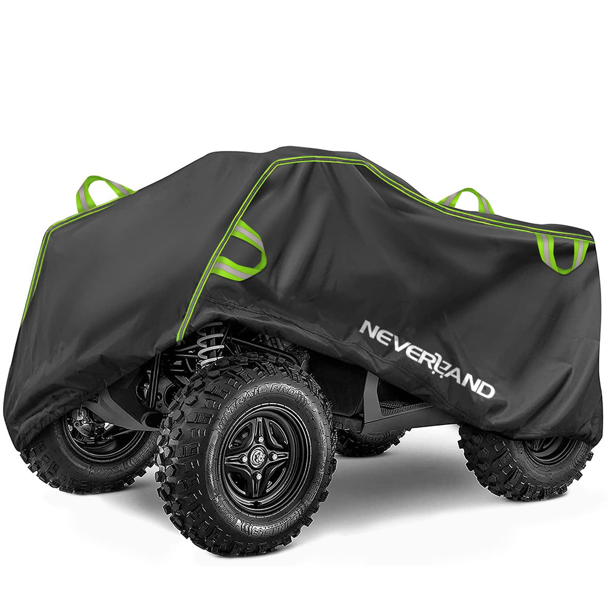 Neverland Atv Cover, Waterproof Heavy Duty 4 Wheeler Cover With Buckle, Dustproof Anti Uv Windproof All Weather Outdoor Storage 