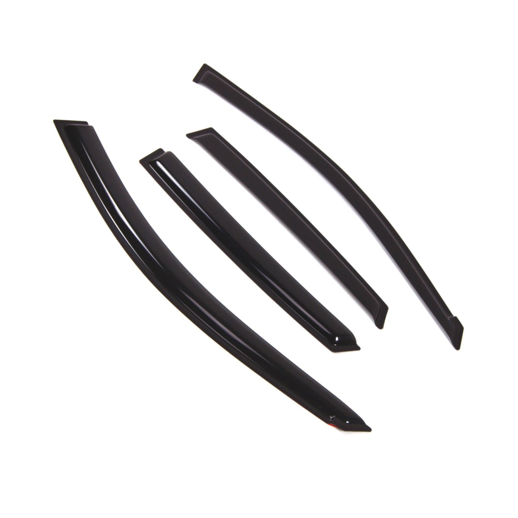 Tuningpros Outside Mount Window Vent Visors Rain Guards Compatible With Subaru Impreza Sedan 2008-2011 | Side Window Wind Deflec