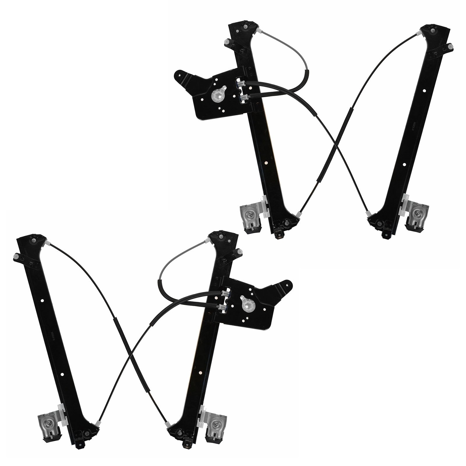 Trq Rear Power Window Regulator Set Compatible With 02-06 Cadillac 00-07 Chevrolet Gmc