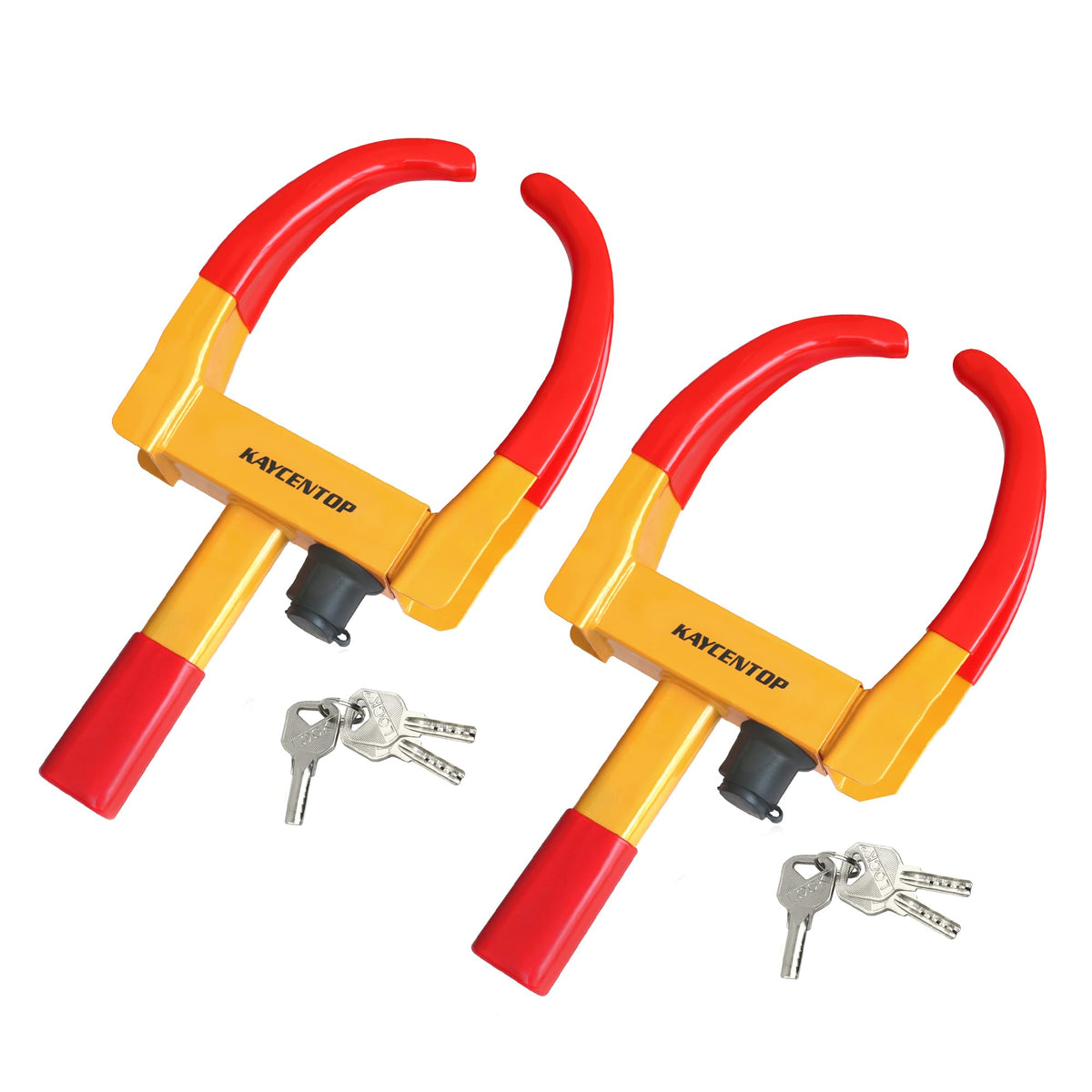 Kaycentop Universal Wheel Lock, Security Trailer Wheel Lock, Tire Lock Anti Theft For Trailers Golf Cart Suv Boat Atv Motorcycle