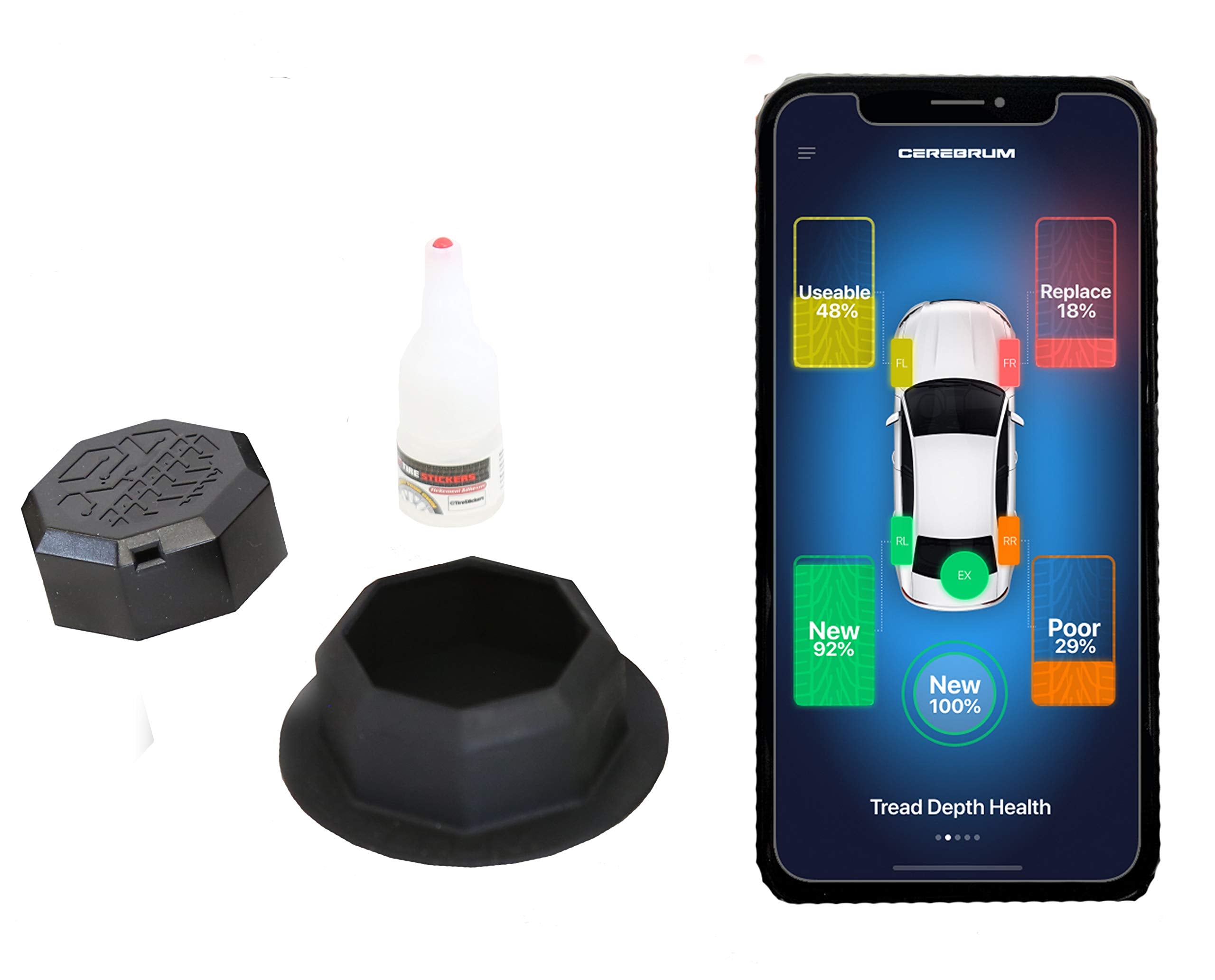 Cerebrum Smart Tire Tpms Sensor - 1 Sensor Only Kit