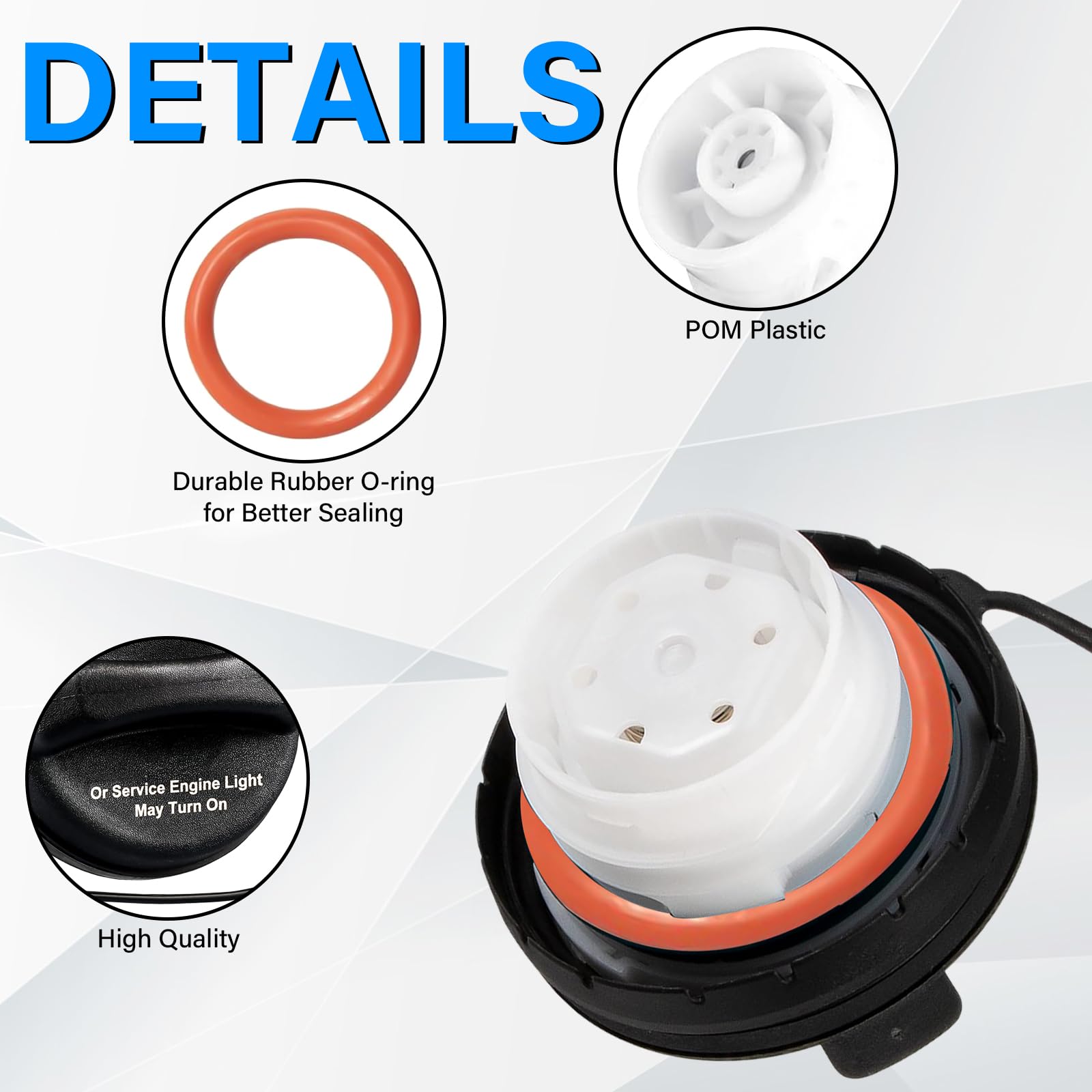 Gas Cap, Fuel Caps 20915842 for Chevrolet Chevy Silverado 1500 2500 3500 Avalanche Suburban Tahoe Traverse, GMC Acadia Sierra Yu