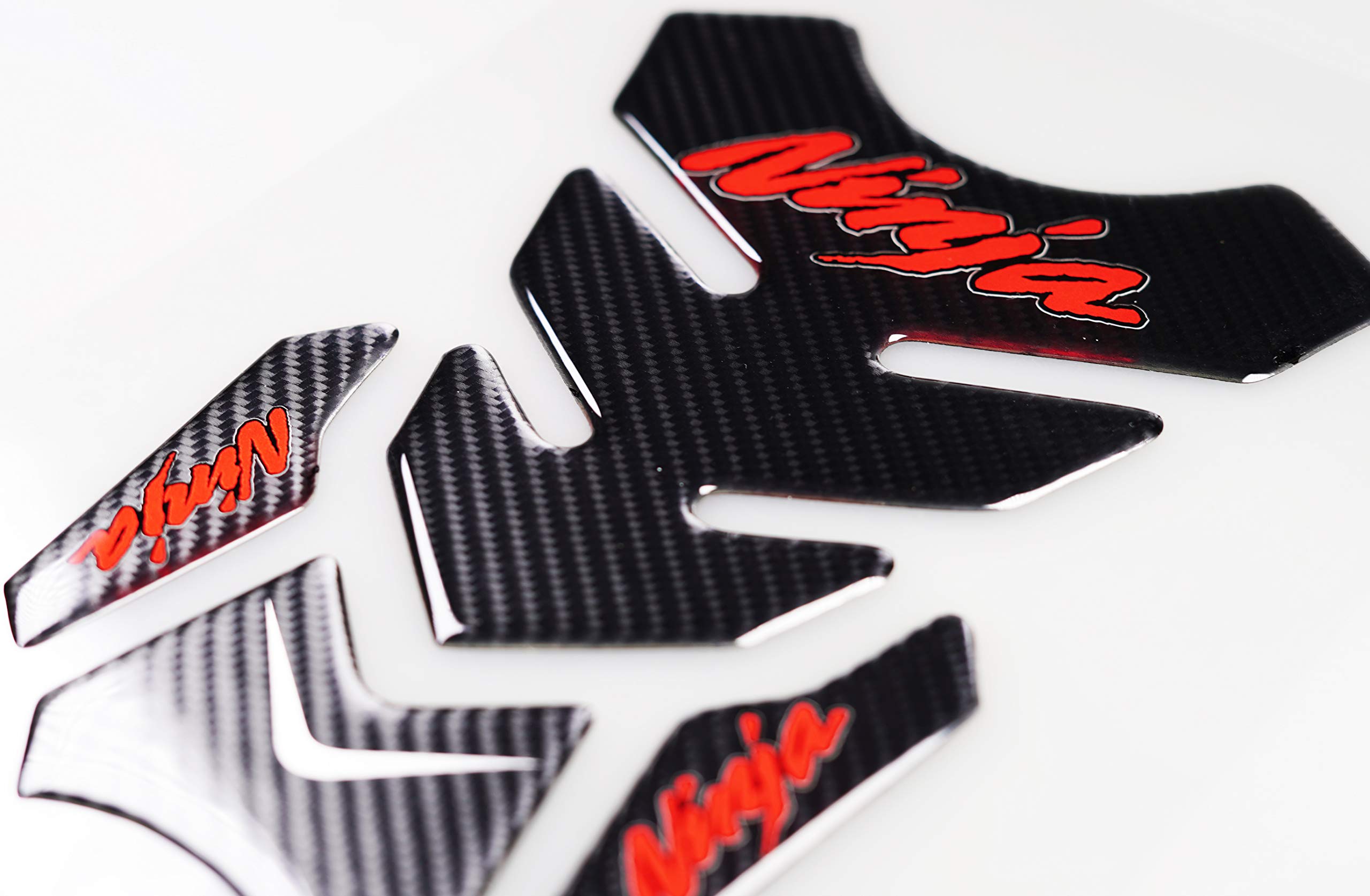 REVSOSTAR 5D Real Carbon Fiber, Motorcycle Decal Vinyl Tank Protector, Tank Pad For Ninja 650 ZX636 ZX600 ZX-10R ZX14 ZX1400 ZX1