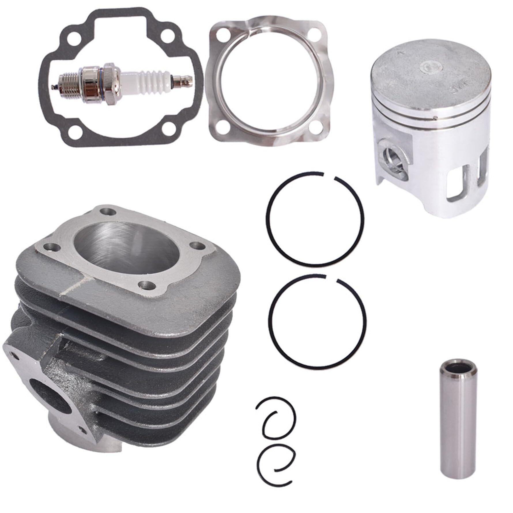 Silscvtt 90cc Cylinder Piston Ring Gasket Top End Kit Replacement for Polaris 90 Sportsman 2001 2002 2003 2004 2005 2006