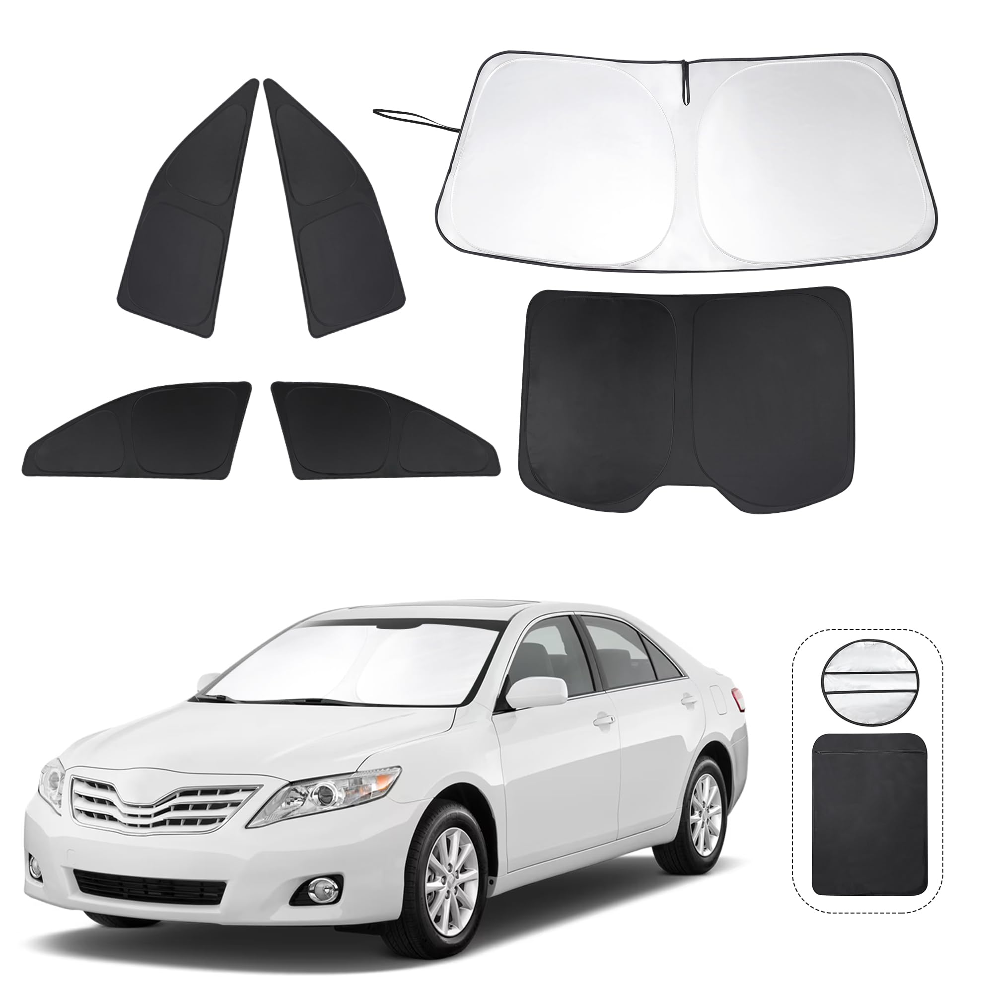 Ttinglu Window Shades For Toyota Camry 2007-2011 Accessories Car Side Full Windows Windshield Sun Shade Sun Uv Rays & Privacy Pr