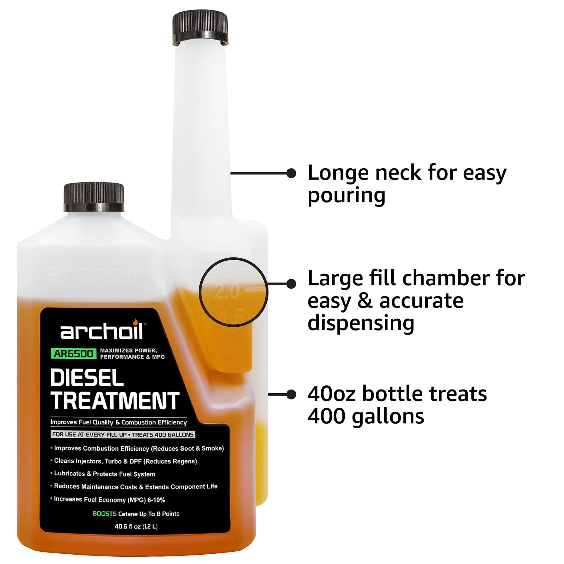 Archoil Ultimate Diesel Kit - Ar9100 Friction Modifier (16Oz) + Ar6500 Diesel Treatment (40Oz) + Ar6400-D Diesel Fuel System Cle
