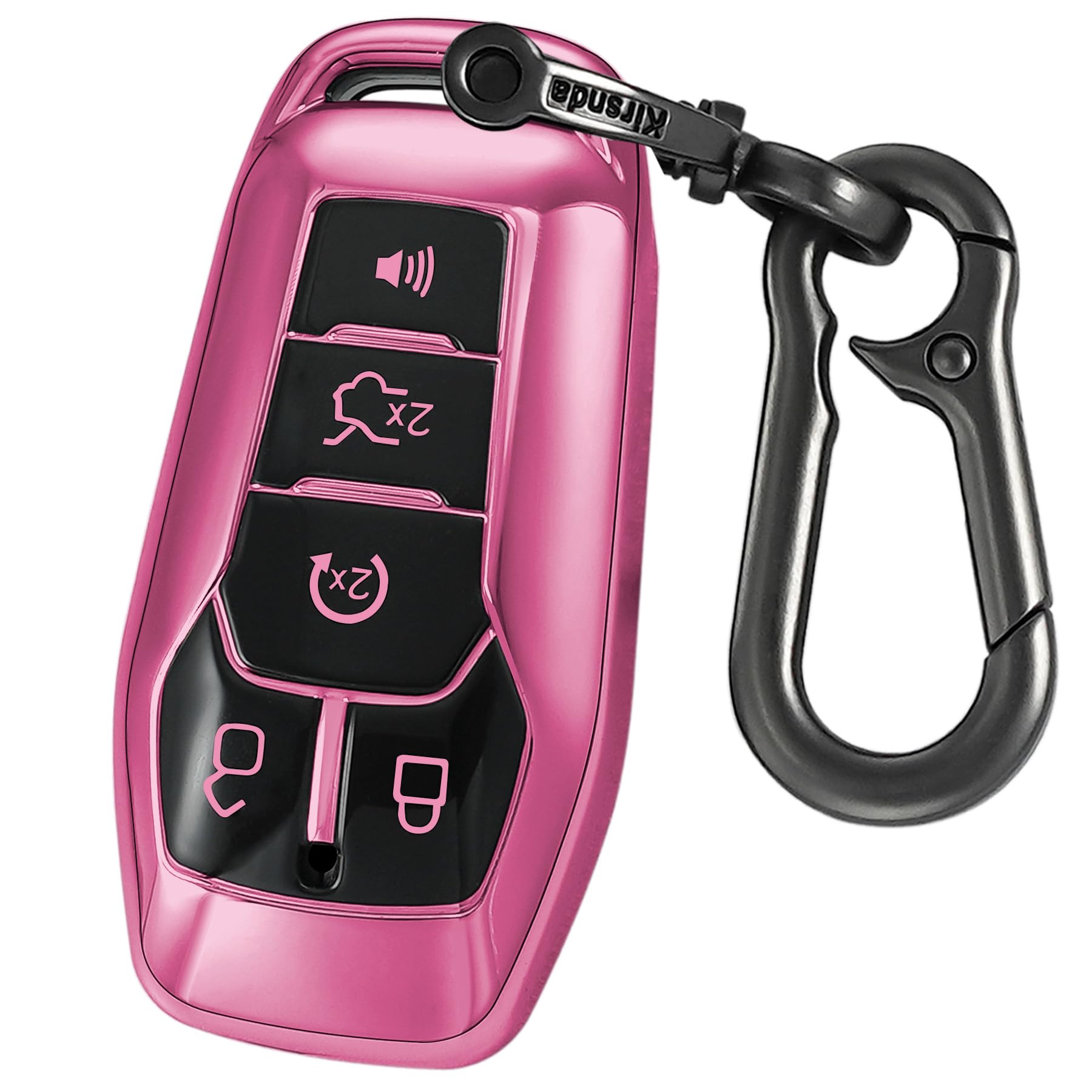 Kirsnda For Ford And For Lincoln Key Fob Cover Case,With Keychain Fit Explorer For Mustang For Edge Fusion Mkz Mkc Smart Remote