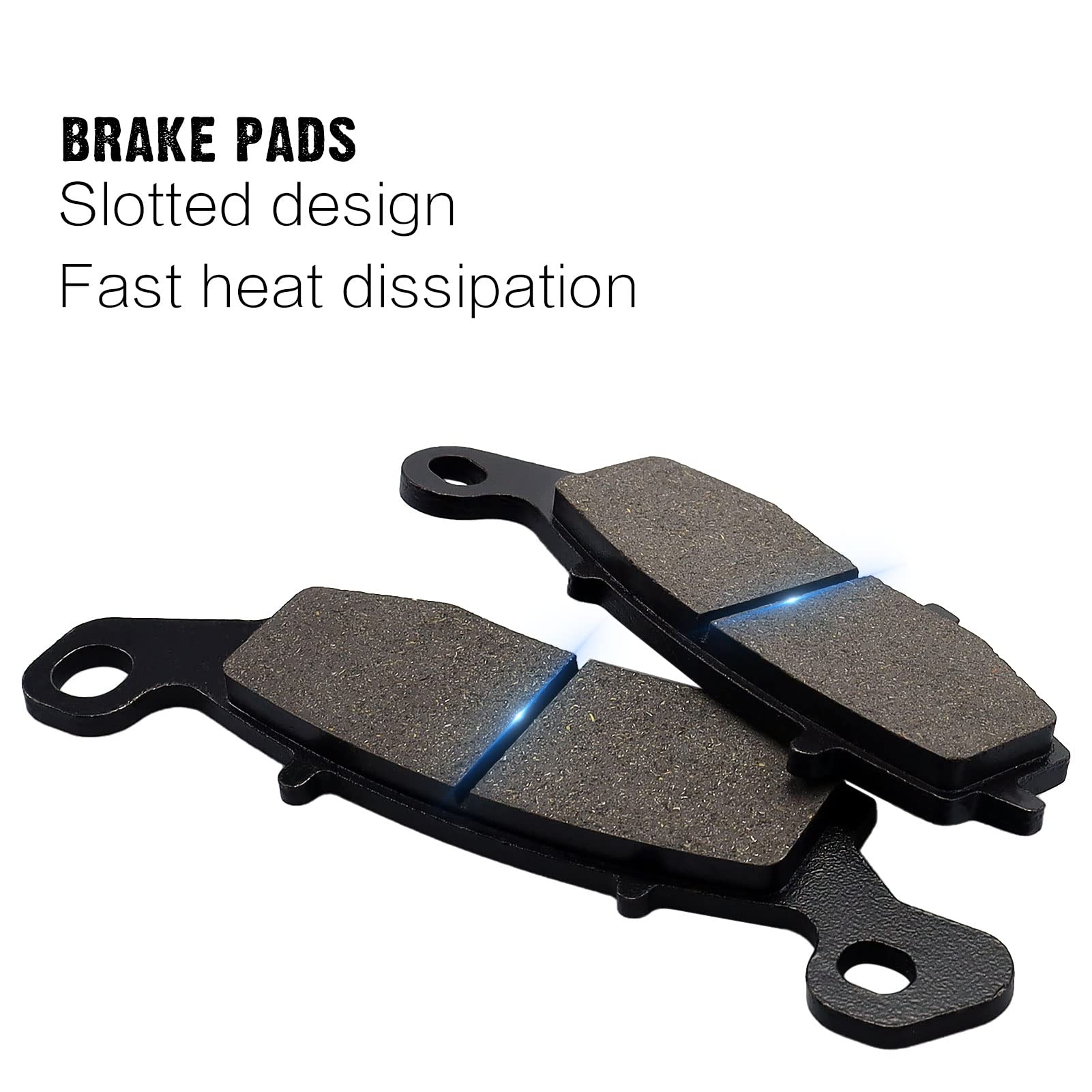 SOLLON Front and Rear Brake Pads for Suzuki 650 DL650 VStrom 2004-2020 DL1000 1000 V-Strom 2002-2010 SV650 SV 650 2003-2015 GSR7