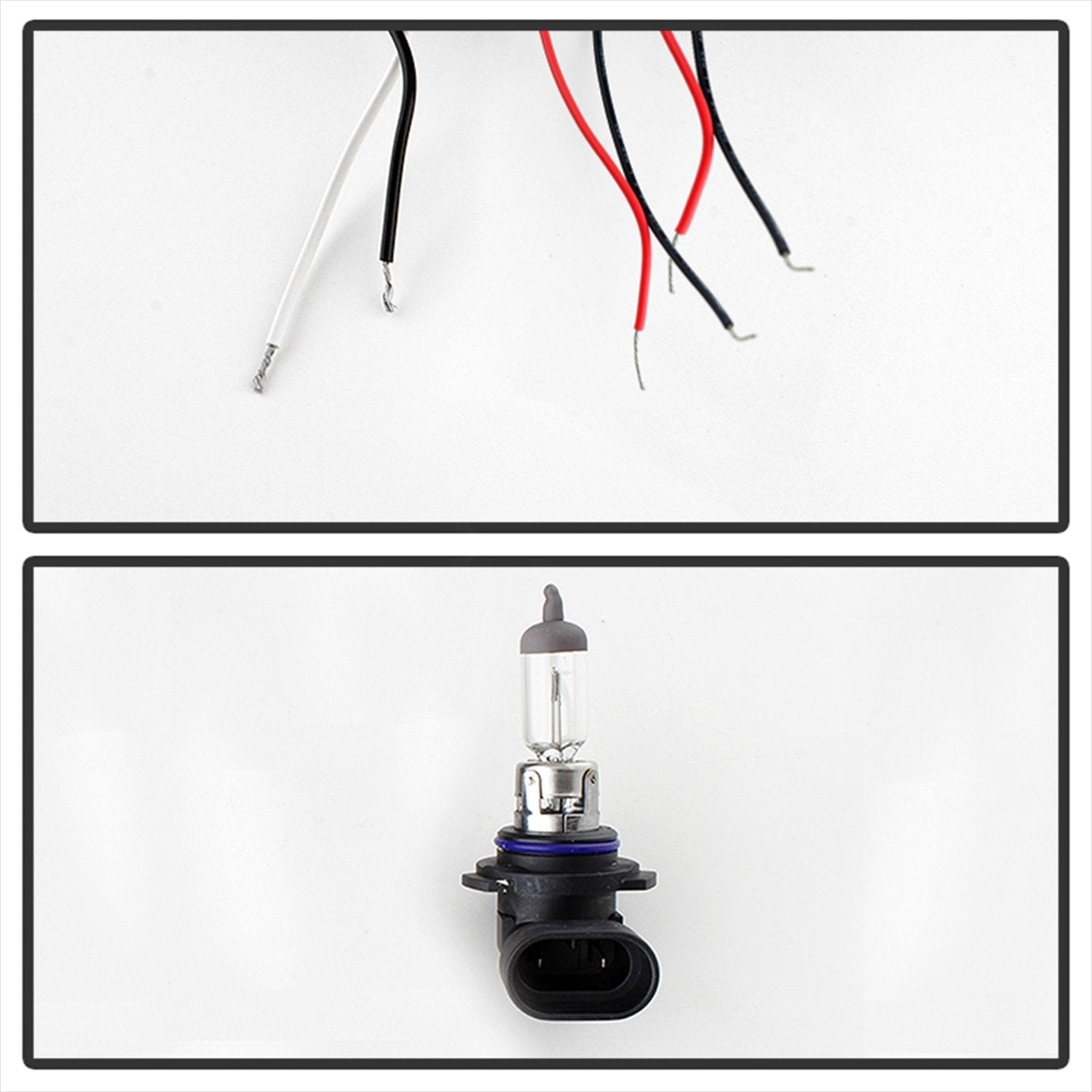 Spyder Auto 5009357 Led Halo Projector Headlights Black/Clear