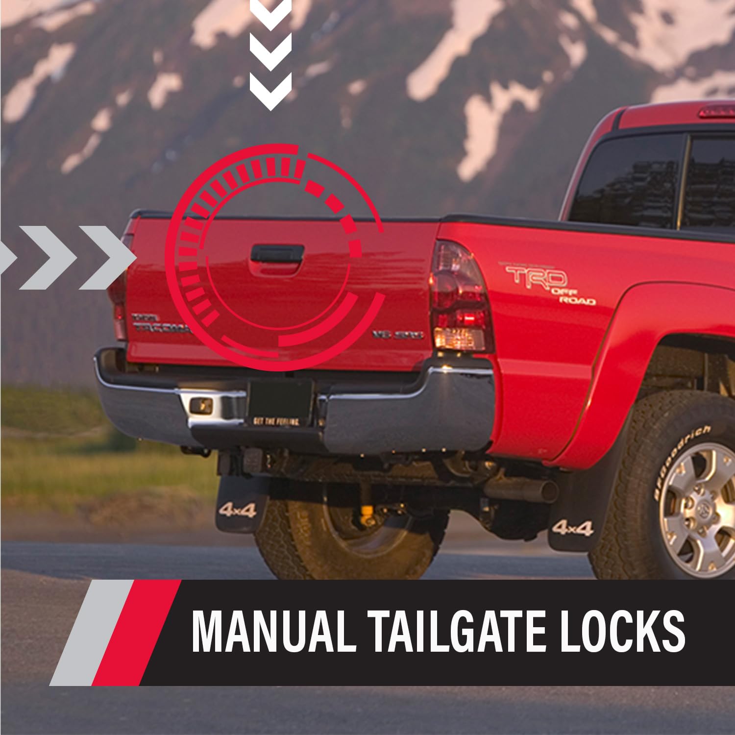 Pop & Lock - Power Tailgate Smart Lock Combo with Bolt Technology for Toyota Tacoma, Fits 2005 to 2015 Models (OEM Color Black,