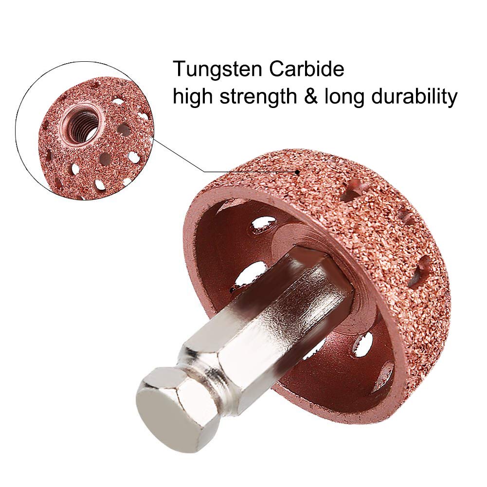 Tire Buffer, 1.5' Btire Buffing Wheel Tire Patch Tire Buffing Kit 3/8'-24 Thread' With Linking Rod