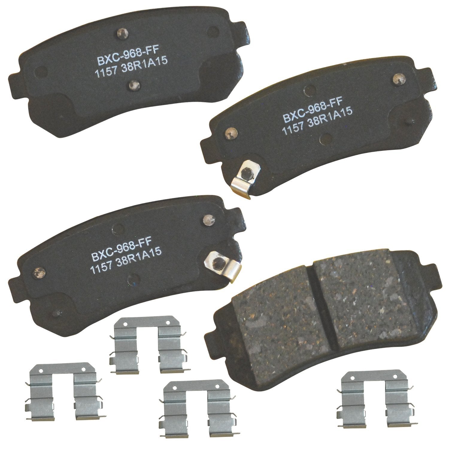 Bendix Premium Sbc1157 Ceramic Rear Brake Pads For Select Models Hyundai Accent, Elantra, Ix35, Sonata, Tucson, Kia Cadenza, For