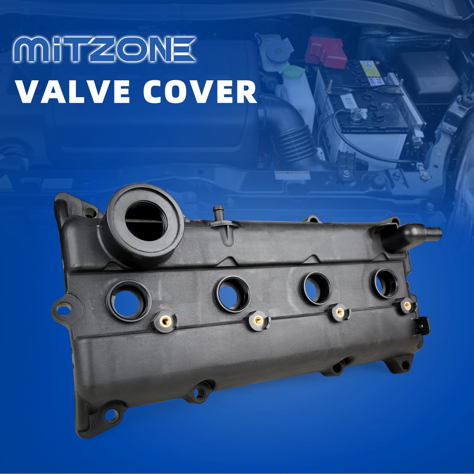 Mitzone Engine Valve Cover Kit Gaskets, Spark Plug Tube Seals Set, Oil Filler Cap, Pcv Valve, Bolts Compatible With 2002-2006 Ni