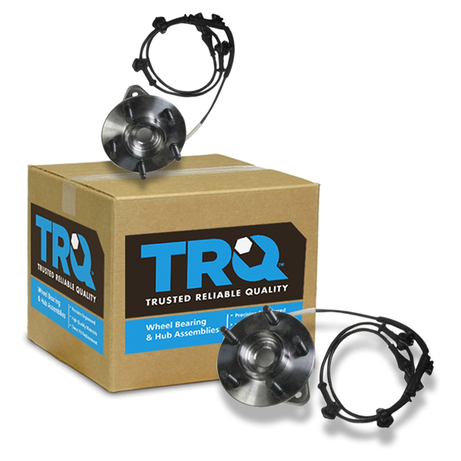 Trq Front Wheel Hub Bearings Assembly Set Compatible With 2000-2002 Ford Ranger 2001-2002 Mazda B3000 B4000