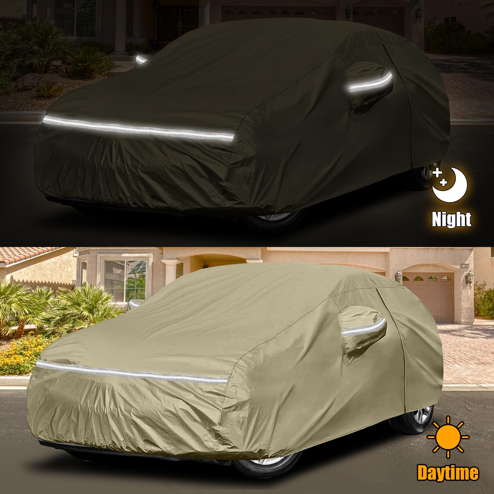 Waterproof Car Covers Replace for 2018-2025 Toyota C-HR, Multilayer Heavy Duty with Cotton Liner All Weather Car Cover with Zipp
