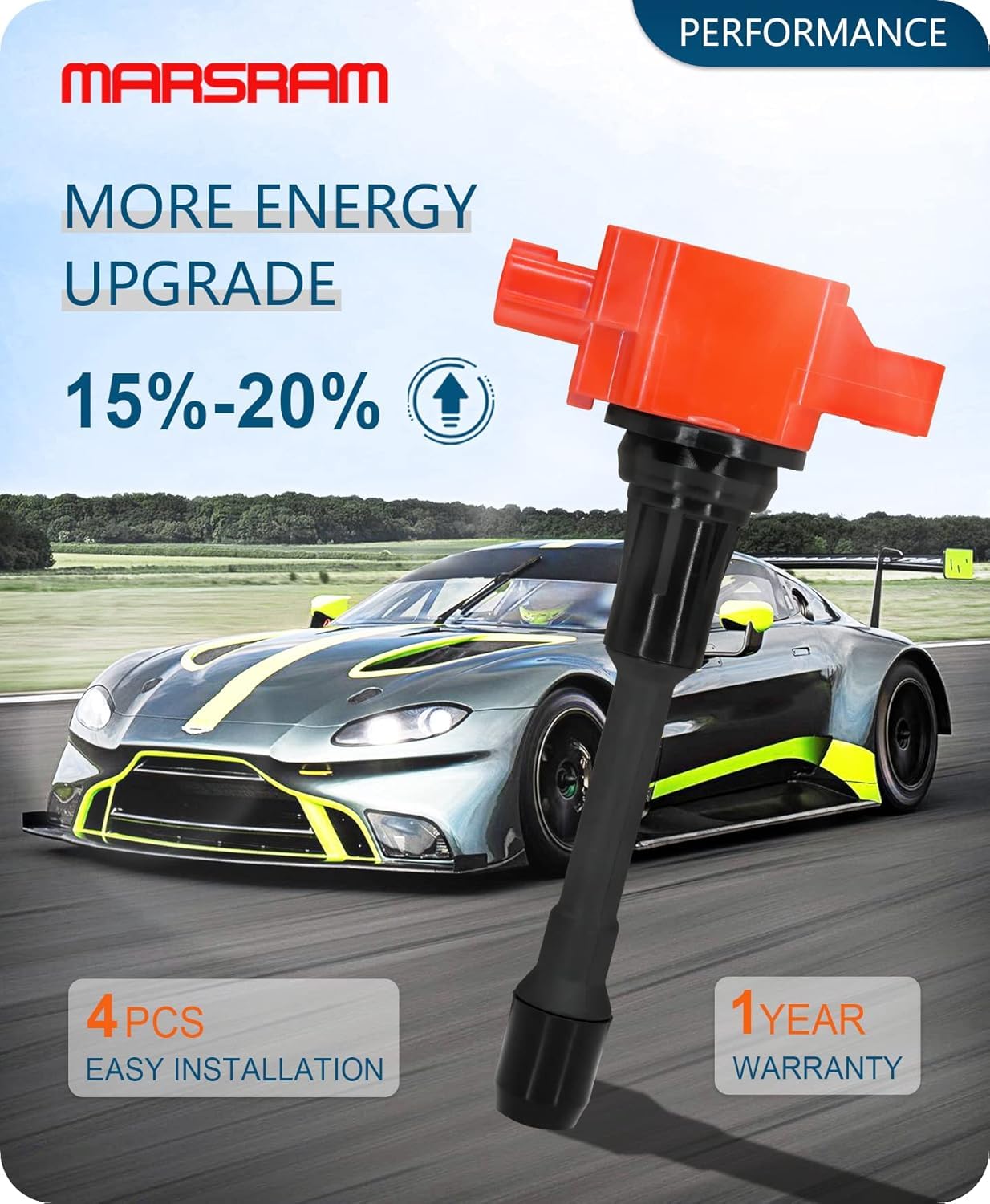 Marsram Ignition Coil Pack Uf549 And Spark Plug 9029 Set Of 4 For 2007 2008 2009 2010 2011 2012 Nissan Altima Versa Sentra Cube