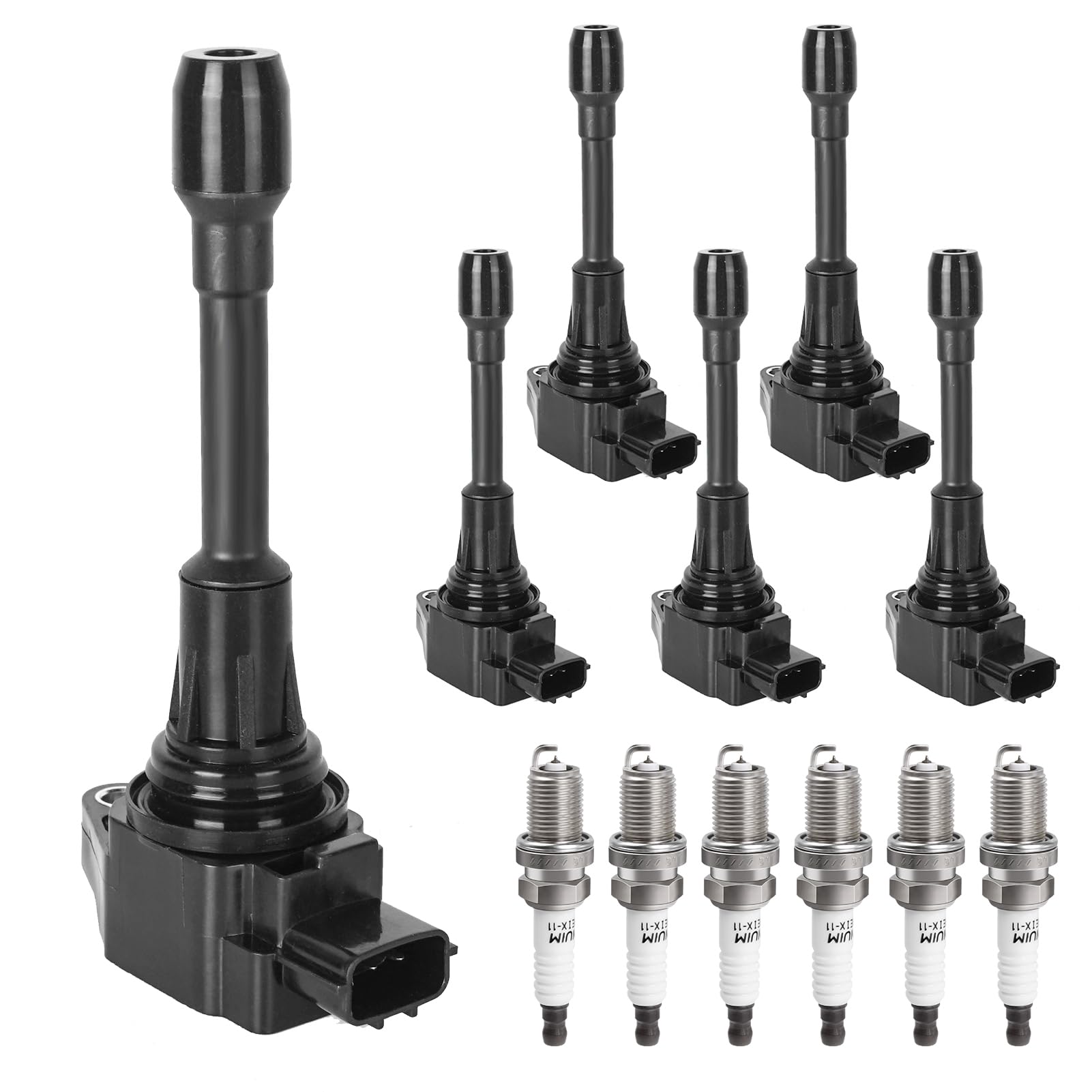 Ignition Coil Packs & Spark Plugs Compatible With V6 3.5L 3.5 2009-2020 Nissan Maxima Murano Altima Pathfinder Quest, Infiniti Q