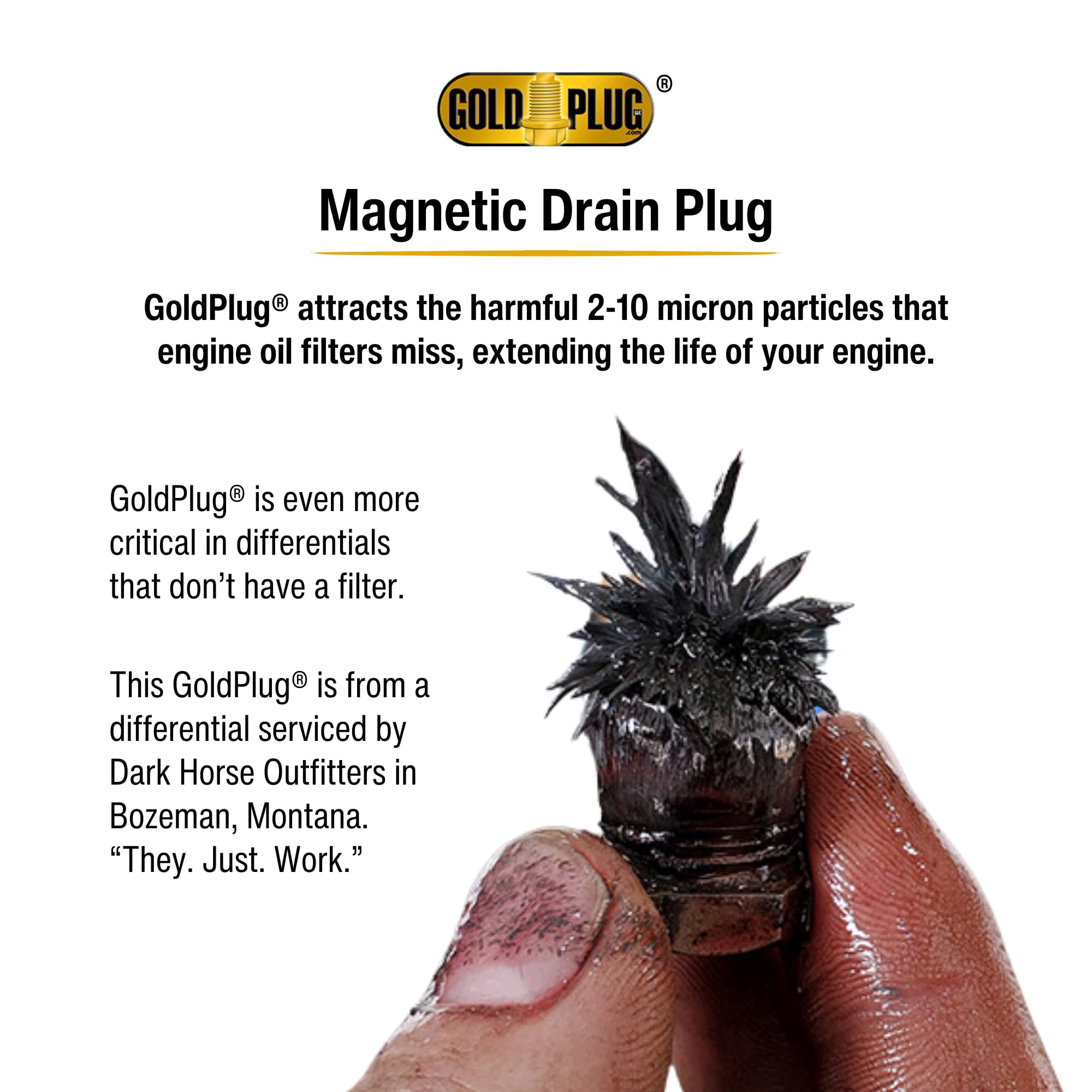 Goldplug Mp-01T M12X1.5, Made In Usa, Reduced Hex Head - Stainless Steel Magnetic Drain Plug - Honda, Uses Extra Washers Sw-03