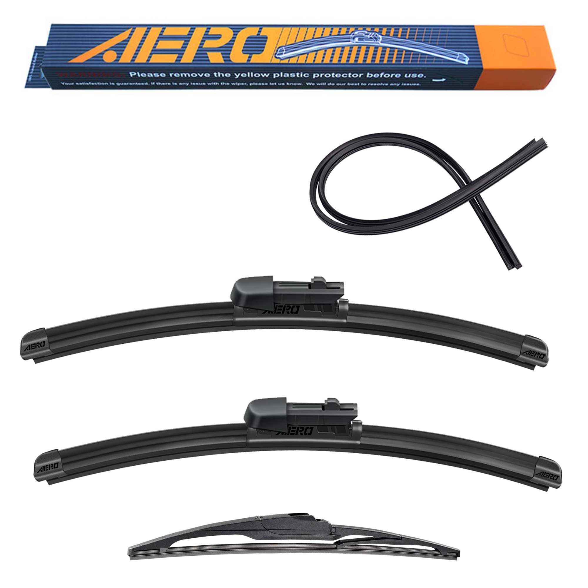 Aero Wipers Oem Replacement For Chevrolet Chevy Cruze 2021 2020 2019 2018 2017 2016, 28''+24'' Front + 10'' Rear, Windshield Wip