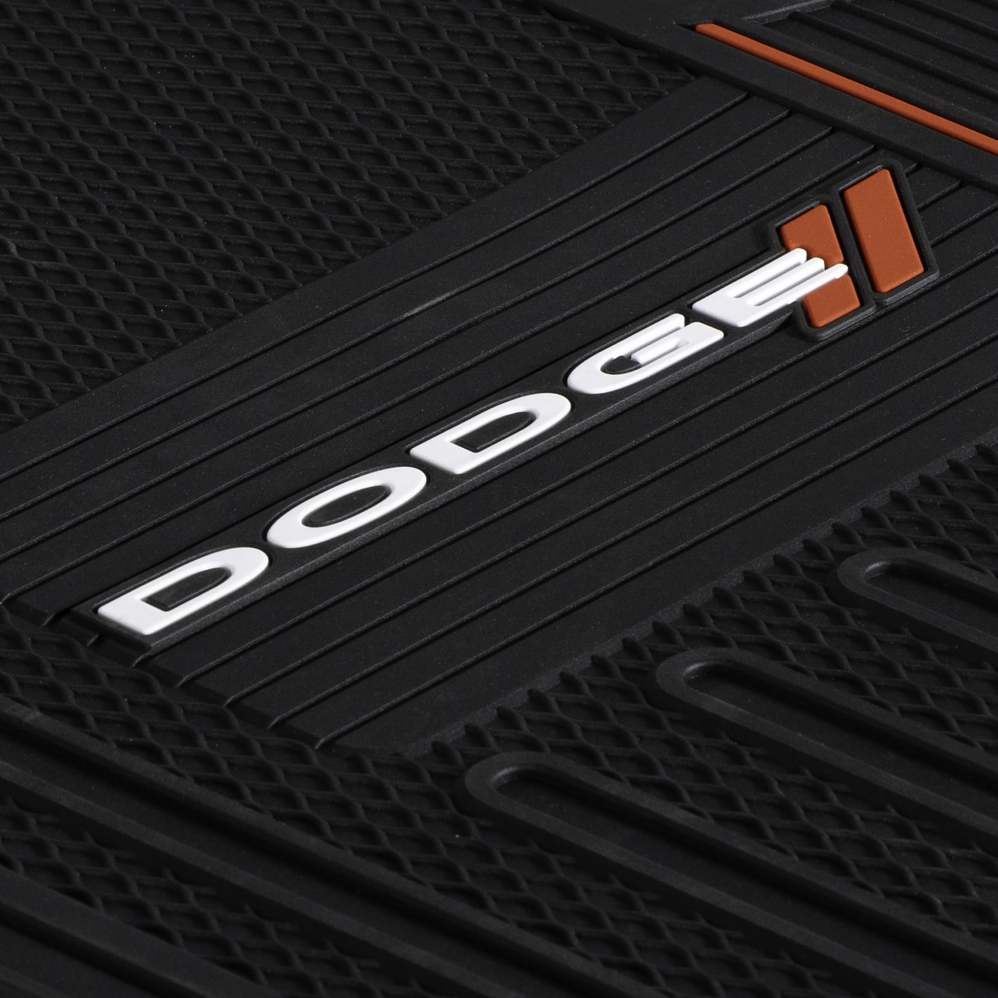 Plasticolor Elite 'Dodge' Automotive Floor Mat Set, (001468R01), Black