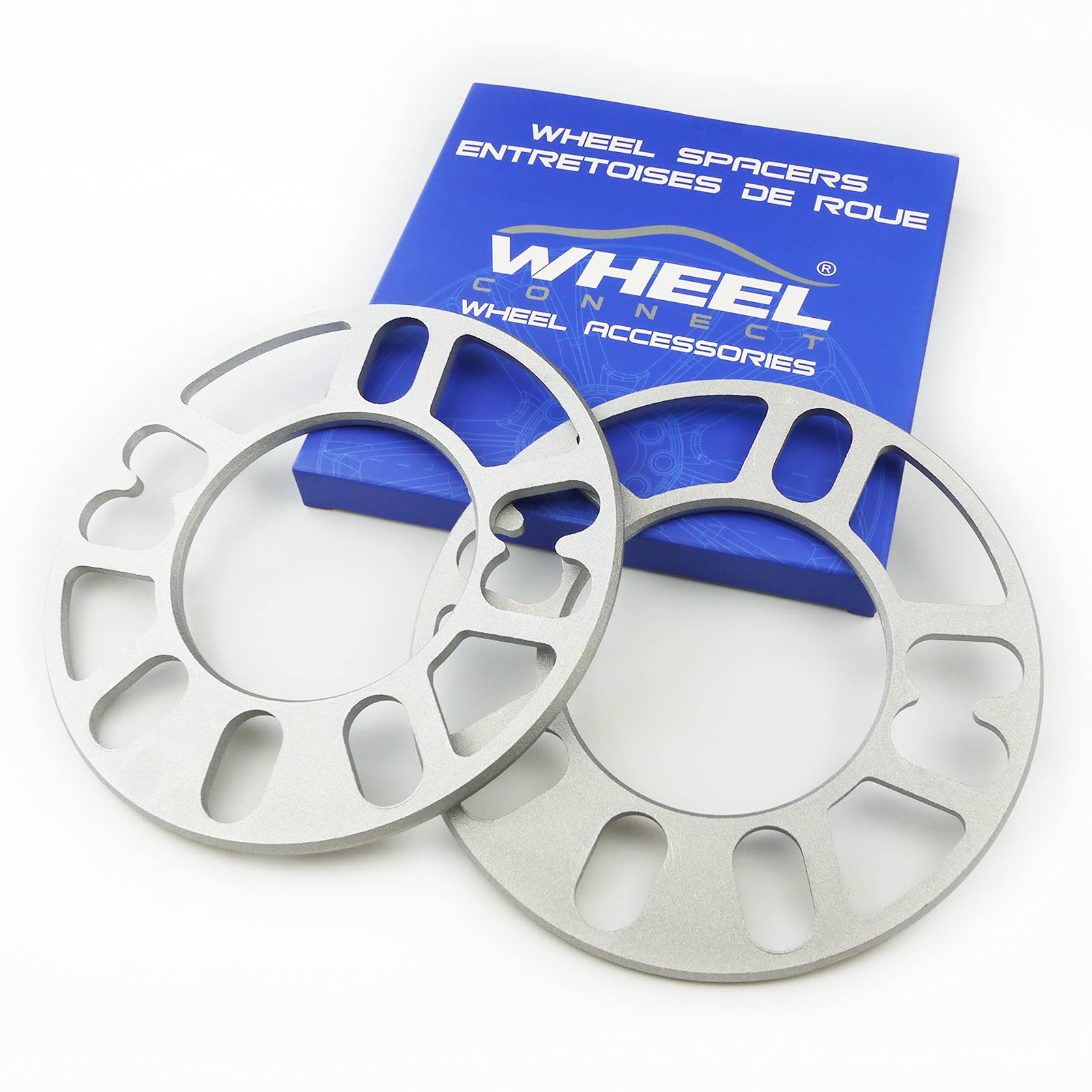 Wheel Connect Universal Wheel Spacer,5Mm Thickness(3/16Inch),Fit Bolt Pattern 4X98, 4X100, 4X108, 4X114.3, 5X100, 5X105,5X108, 5