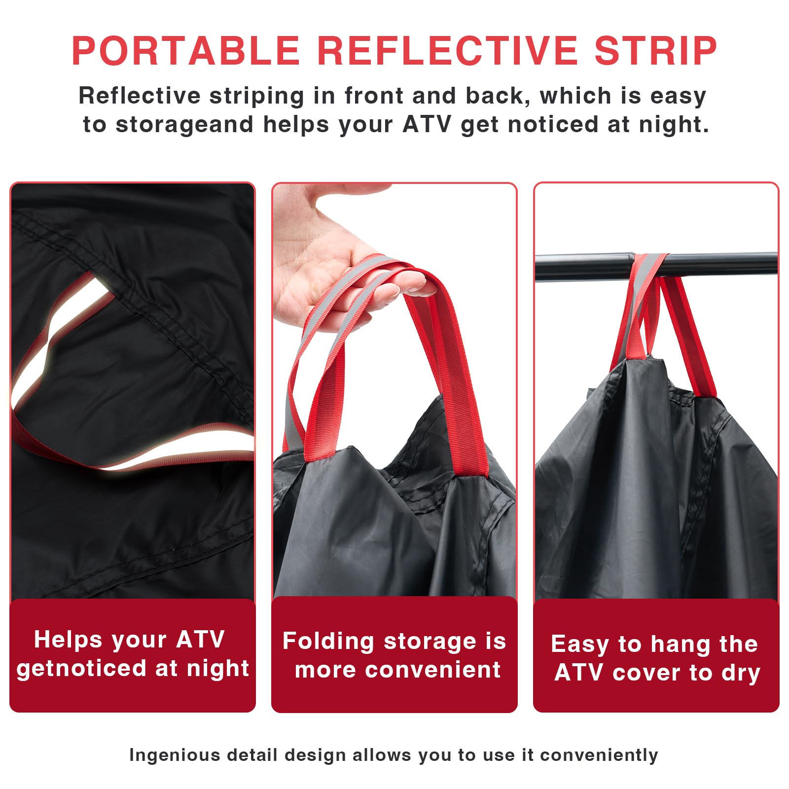 Neverland Waterproof Atv Cover, Outdoor Heavy Duty Quad Cover Tear-Resistant 4 Wheeler Covers All Weather Uv Protection For Pola