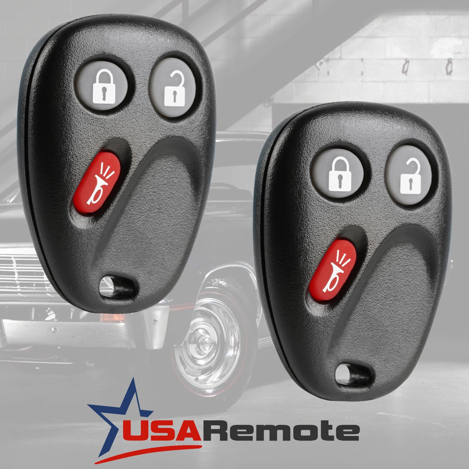 Car Key Fob Keyless Entry Remote with Ignition Key fits Chevy Trailblazer / Buick Rainier / GMC Envoy / Isuzu Ascender / Oldsmob