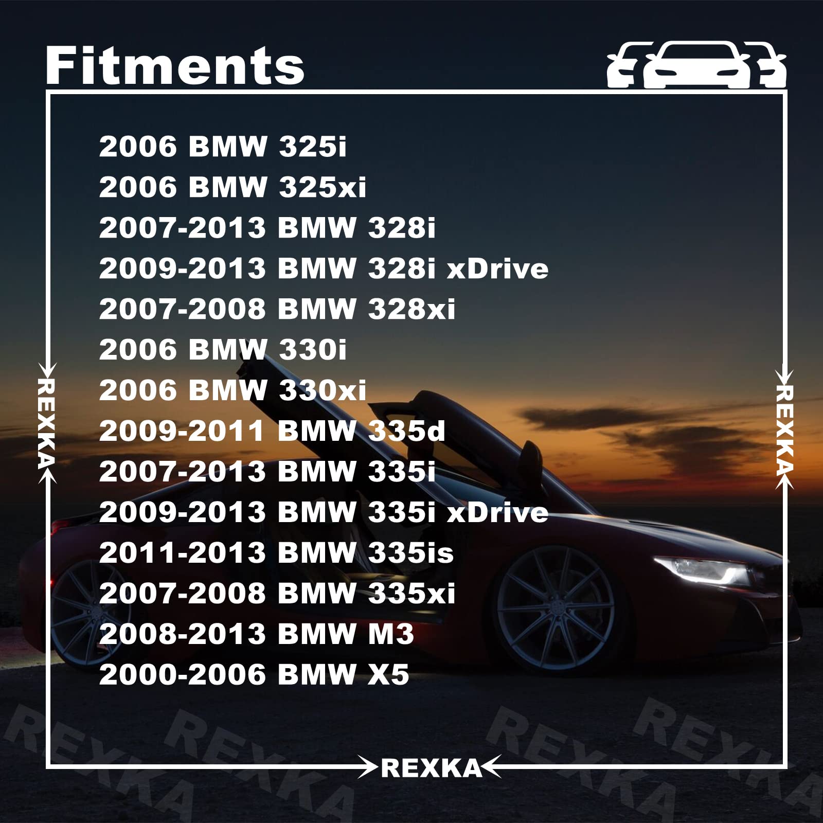 Rexka 20Pcs Interior Trim Moulding Door Retainer Trim Finisher Clips E46 E90 E91 X5 Compatible With Bmw E46 E90 E91 E92 320I 323I 325I 328I 330I M3 X5 E53 07149158194