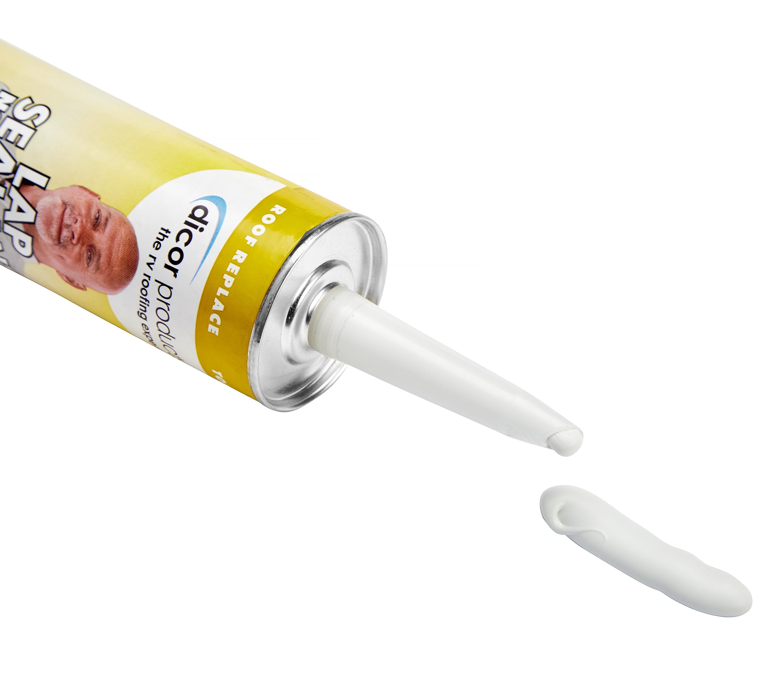 Dicor 551Lsd-1 Haps-Free Non-Leveling Lap Sealant - 10.3 Oz, Dove (Bright White), Secure, Ideal For Rv Roofing, Maintenance, Rep