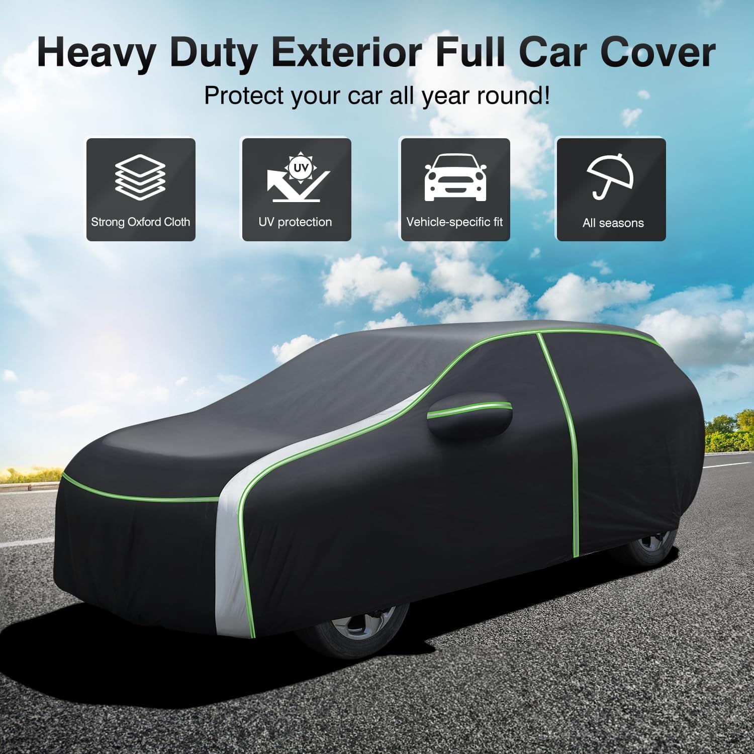 Cartist Full Car Cover Fits For Elantra 2000-2023 2024 2025 Accessories All Weather Car Covers Outdoor Waterproof Uv Protection