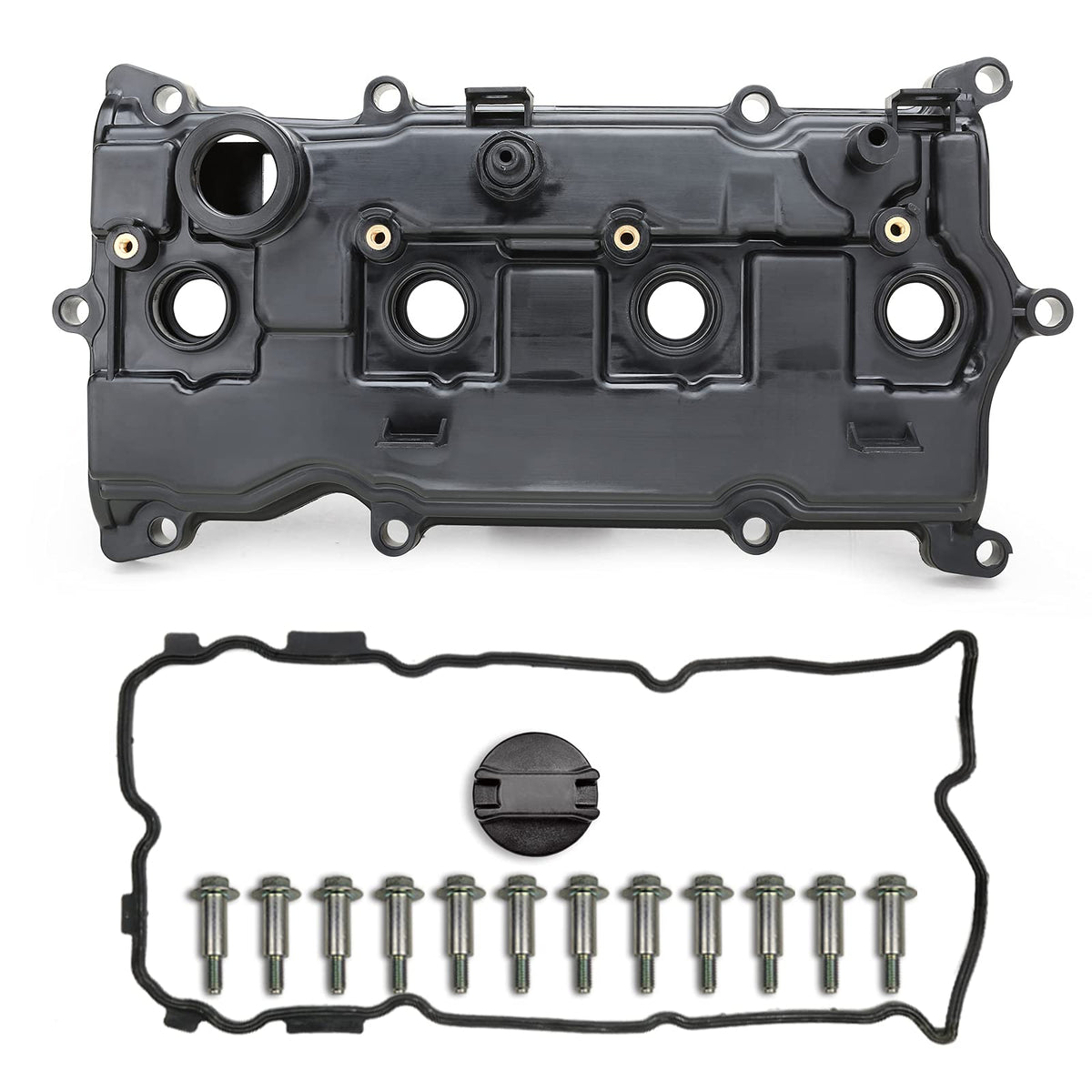 MITZONE Engine Valve Cover Compatible with 2014-2017 Nissan Altima Rogue Murano 2014 Pathfinder 2014-2017 Infiniti Qx60 2.5L Rep