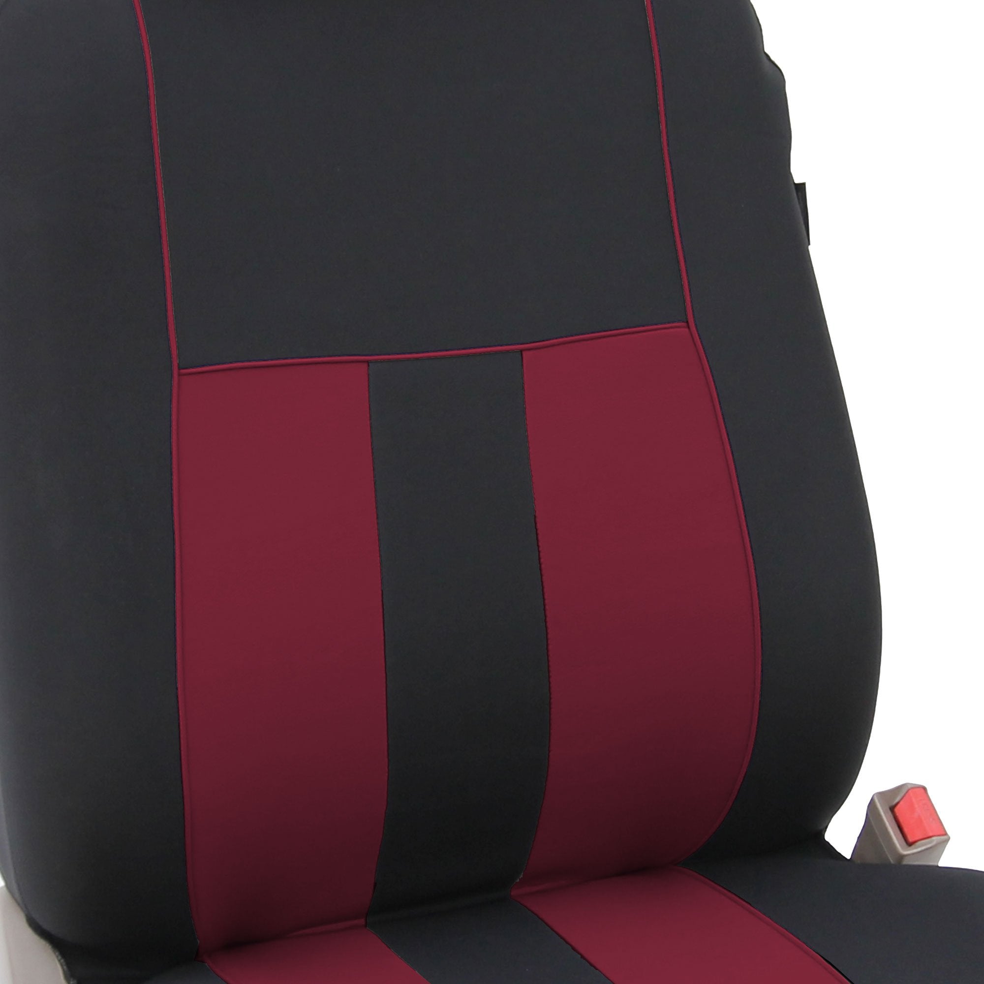 FH Group Car Seat Covers Front Set Cloth -Seat Covers for Low Back Seats with Removable Headrest,Universal Fit,Automotive Seat C