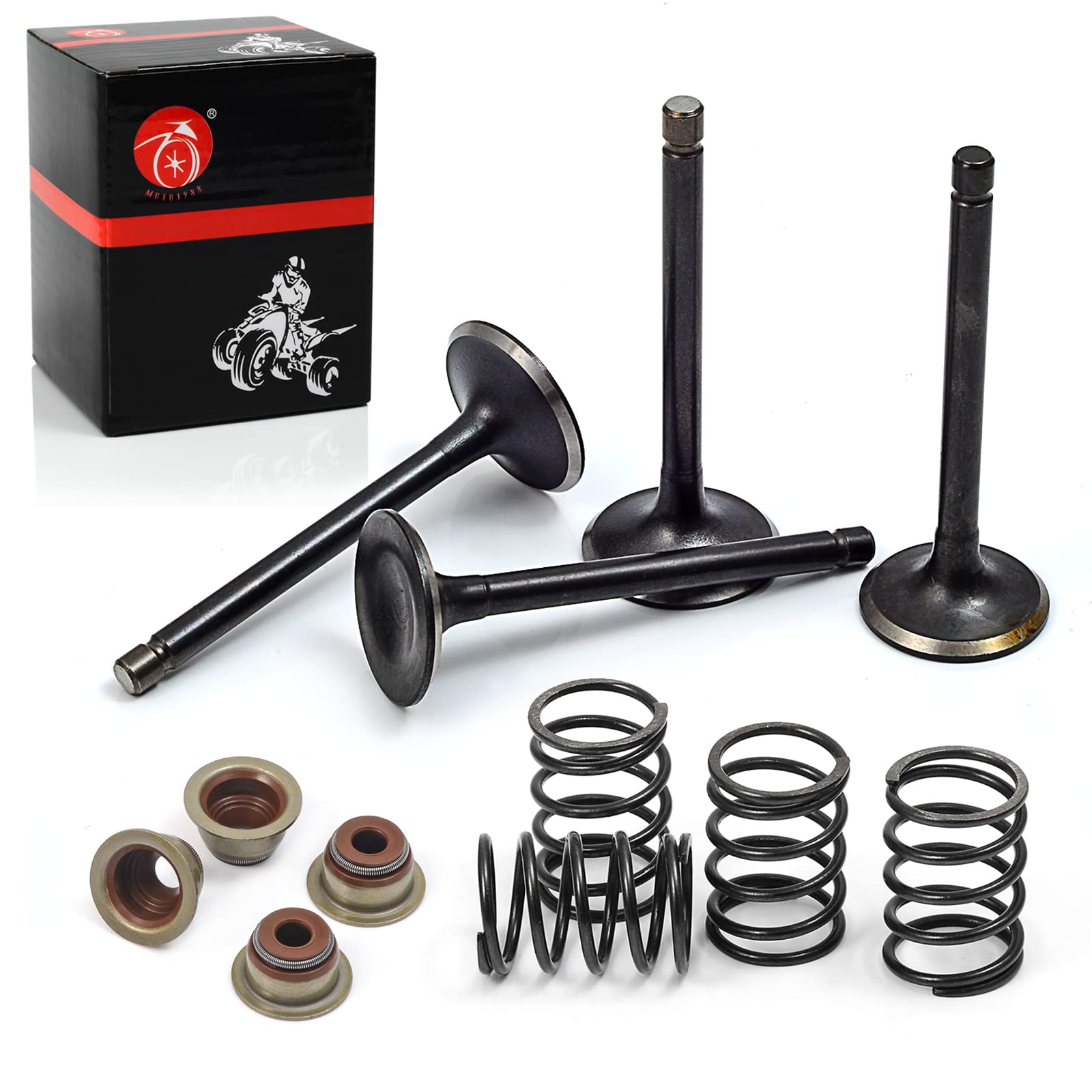 Intake Valve Exhaust Valve And Seals Spring Compatible With Ezgo 4 Cycle Gas Golf Cart Fuji Robin 295 Cc 350 Cc 1992-2002 72507-